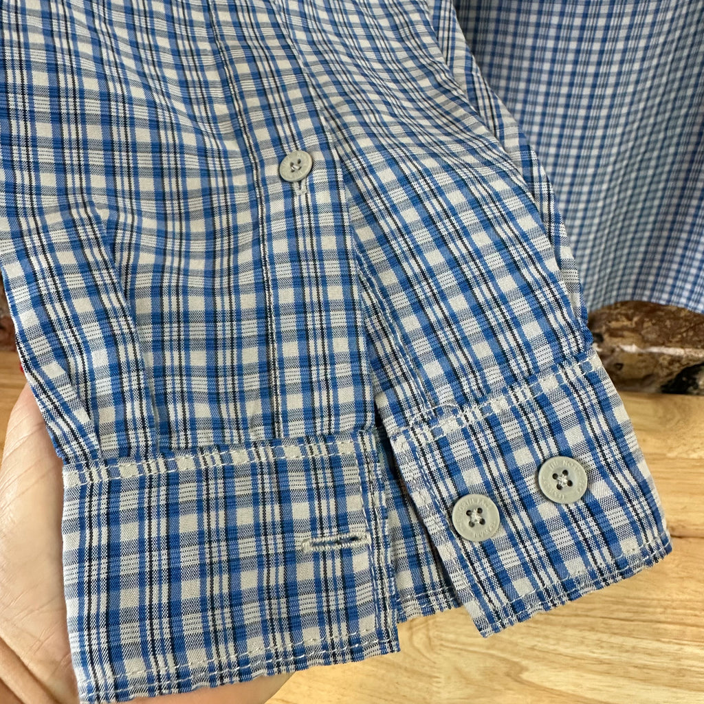 North Face Men's Large Blue Button Shirt