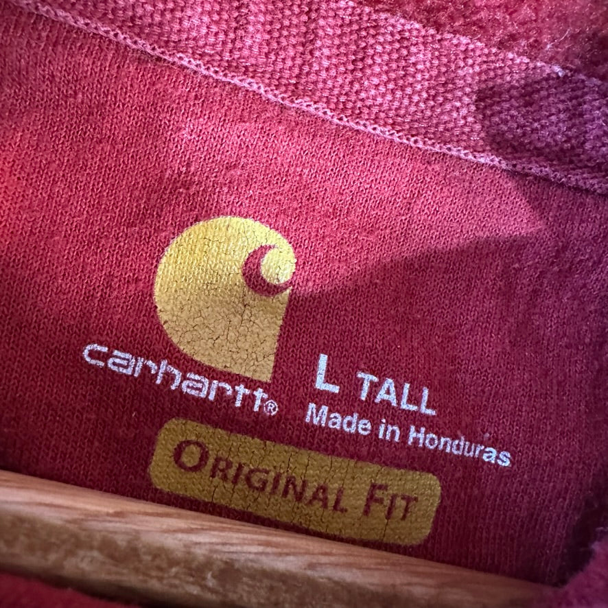 Carhartt Men's Large Tall Red Hoodie