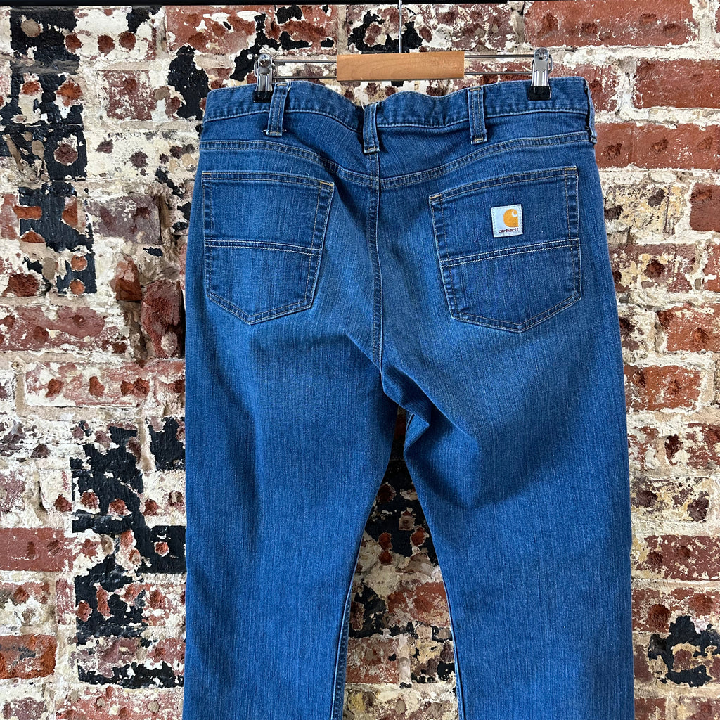 Carhartt Mens 36x32 Blue Jeans