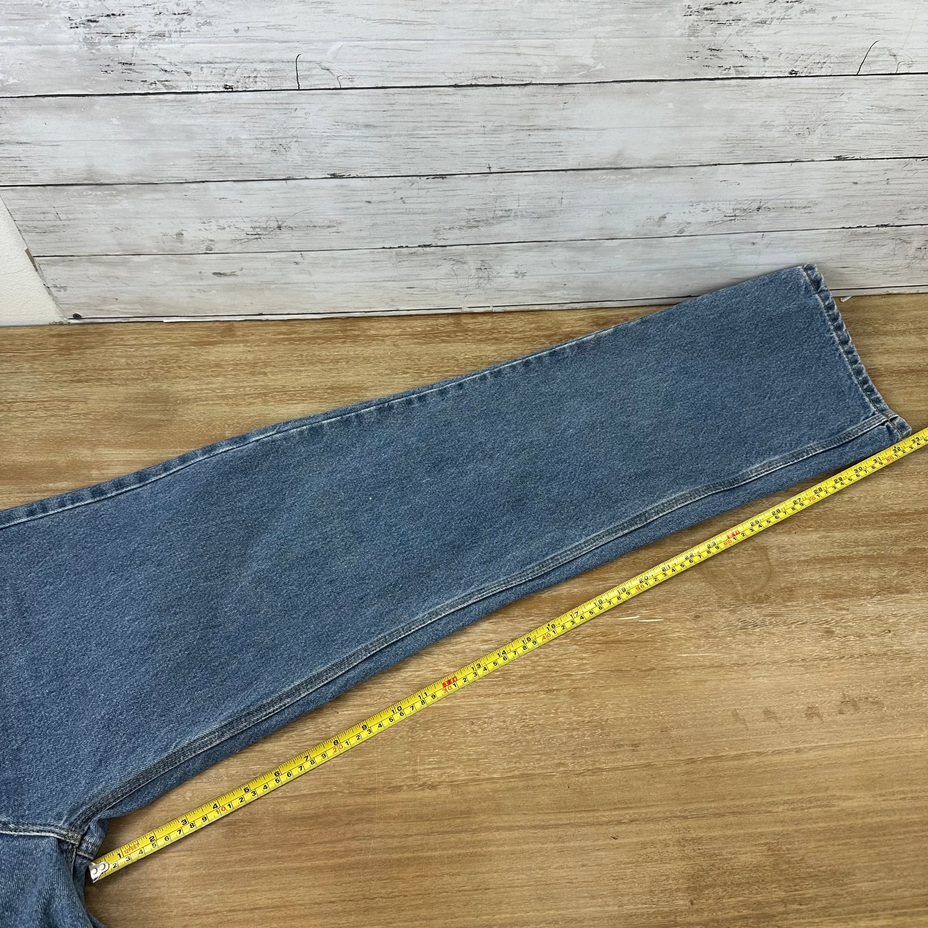 Carhartt Relaxed Fit Mens Measures 36x33 Jeans Workwear Work Denim