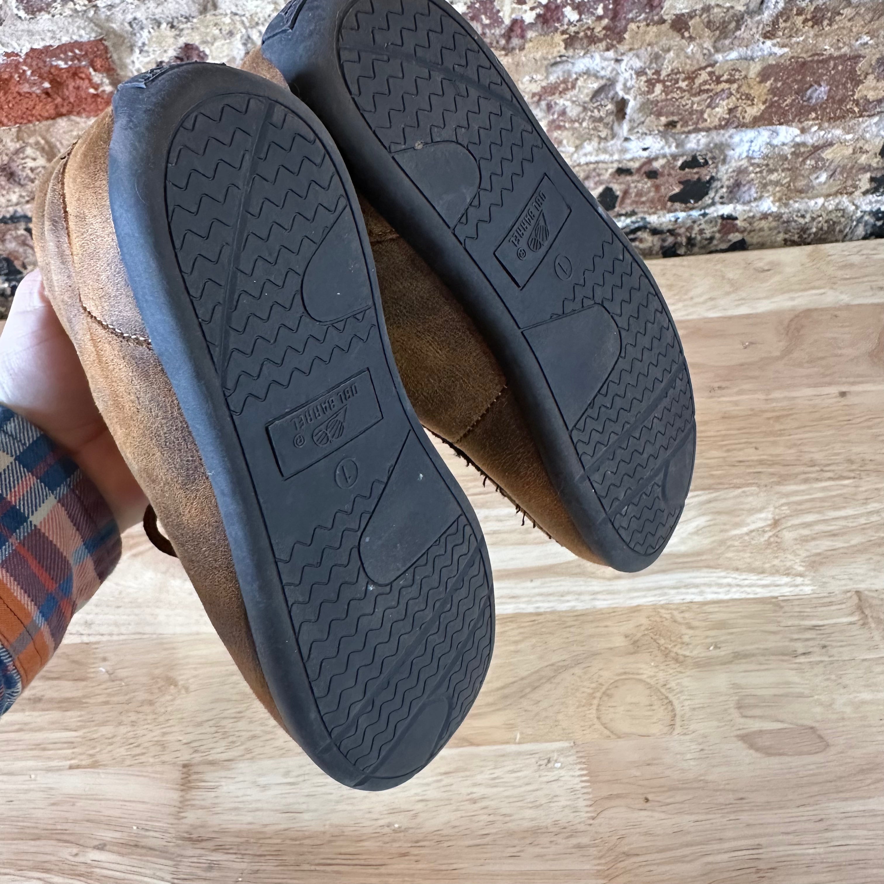 Dbl Barrell Toddler Boys Kids Sz 1 Carson Brown Leather Shoes