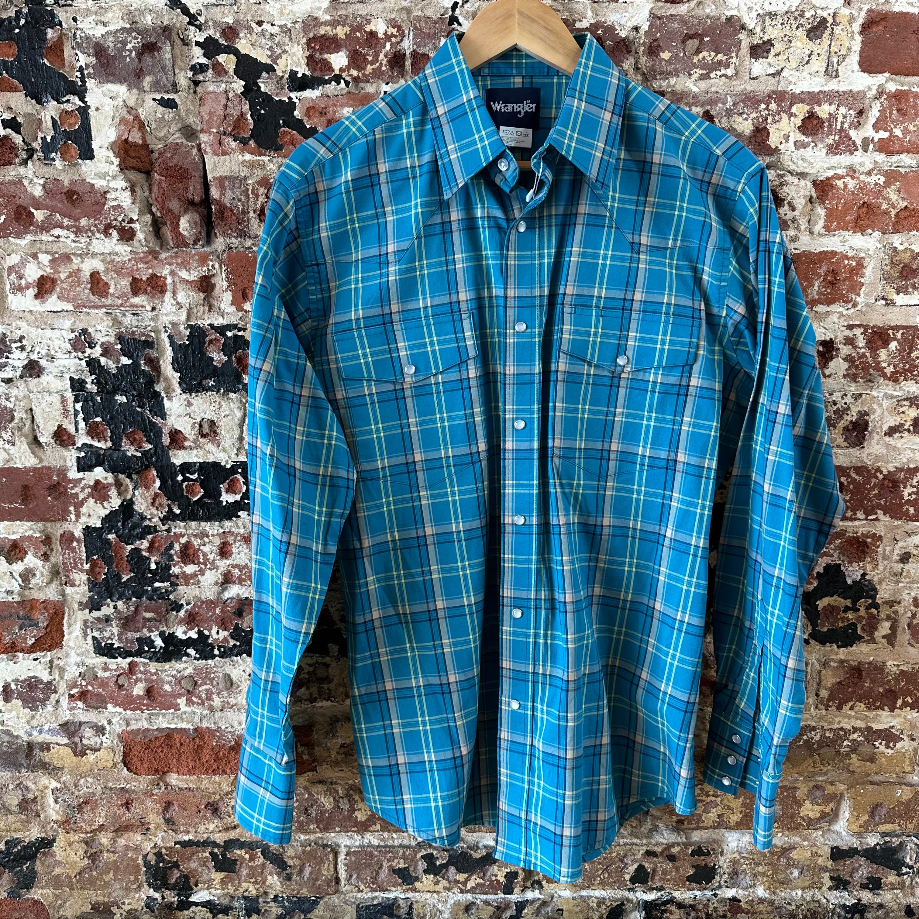 Wrangler Men's Large Blue Western Shirt