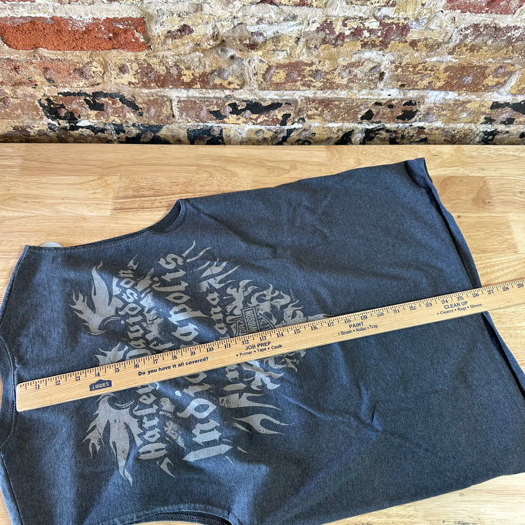 Harley Davidson Men's Large Sleeveless Gray T-Shirt