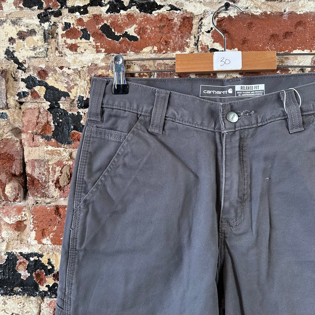 Carhartt Shorts Mens 30 workwear Rugged Flex 9.5" inseam Gray Relaxed Work