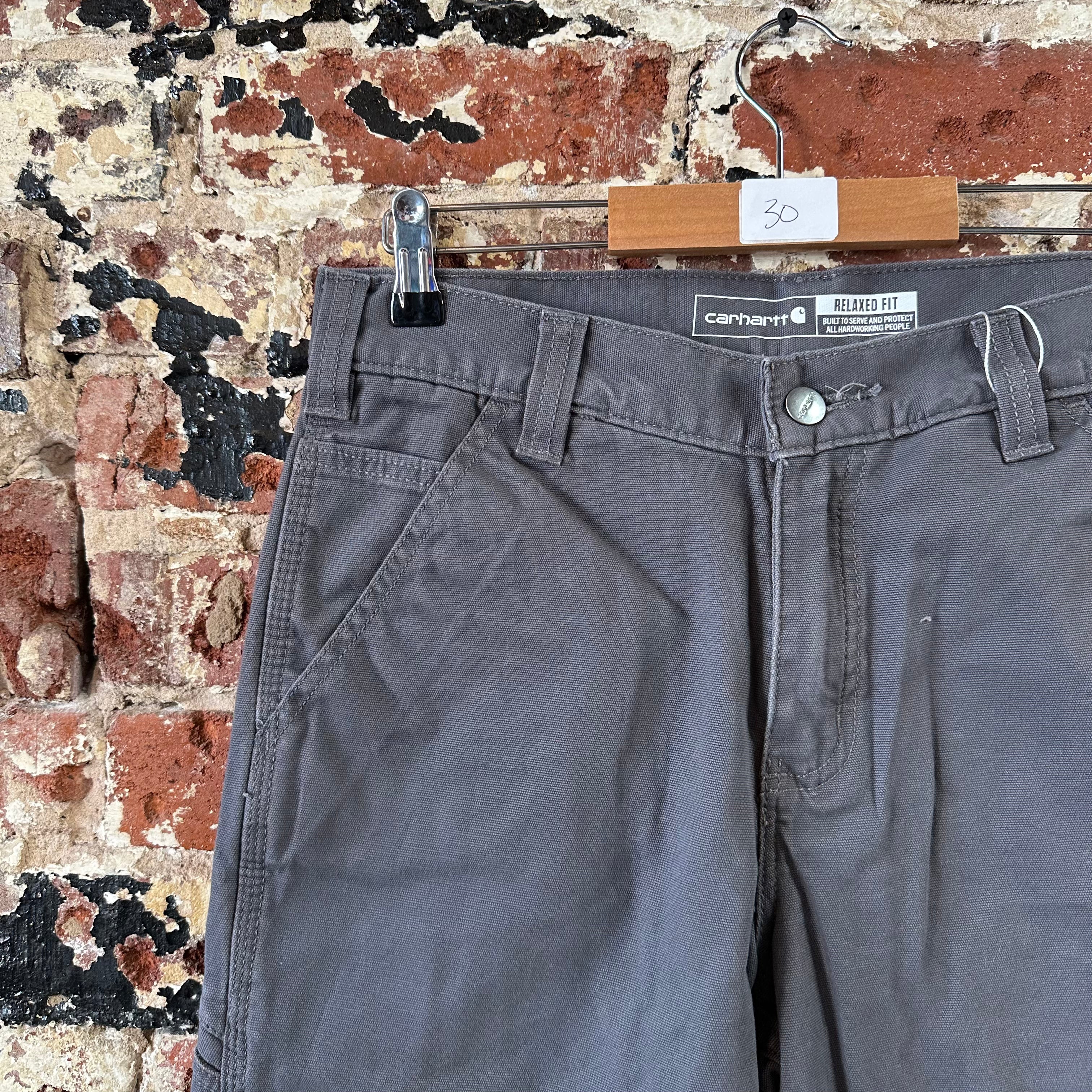 Carhartt Shorts Mens 30 workwear Rugged Flex 9.5" inseam Gray Relaxed Work