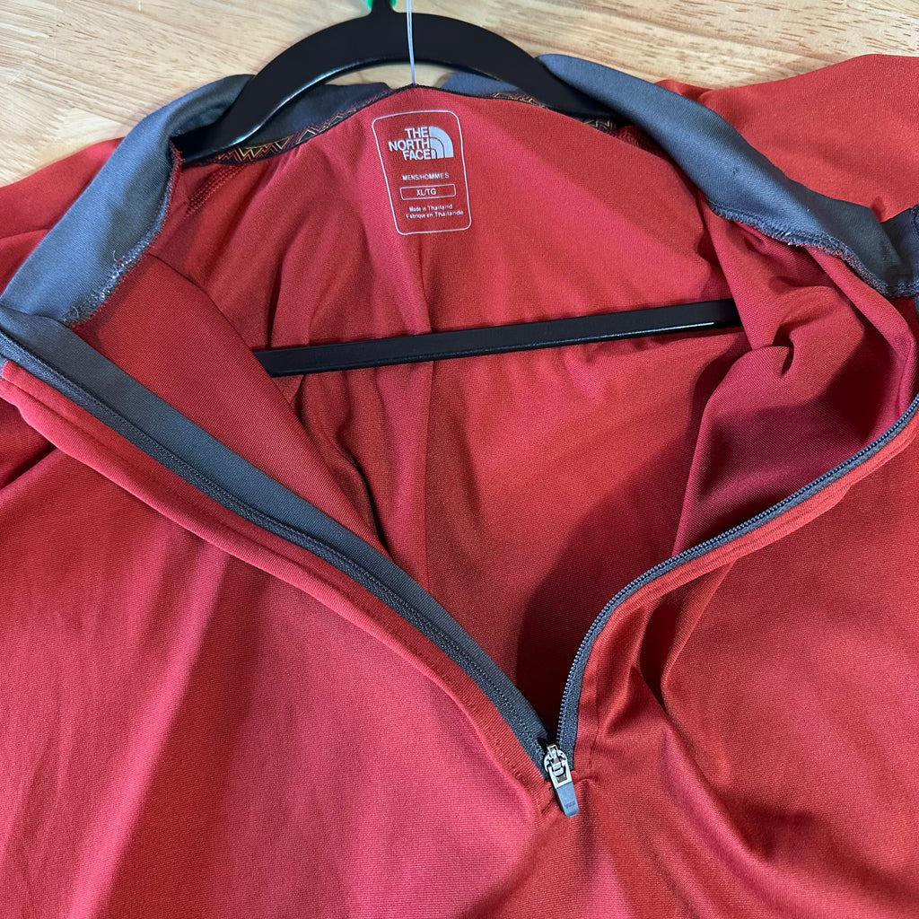 North Face Men's XL S/S Red Shirt