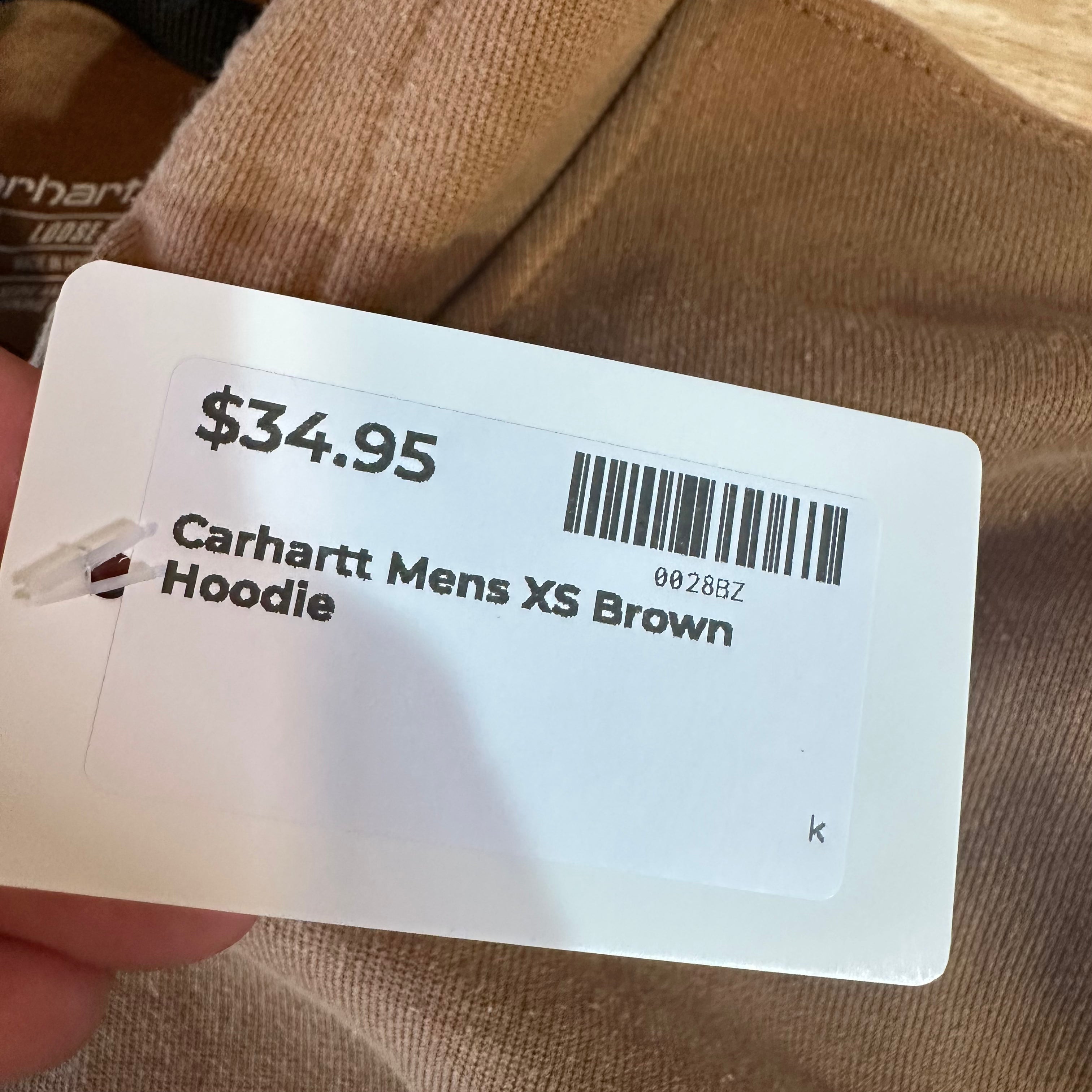 Carhartt Men's XS Brown Hoodie