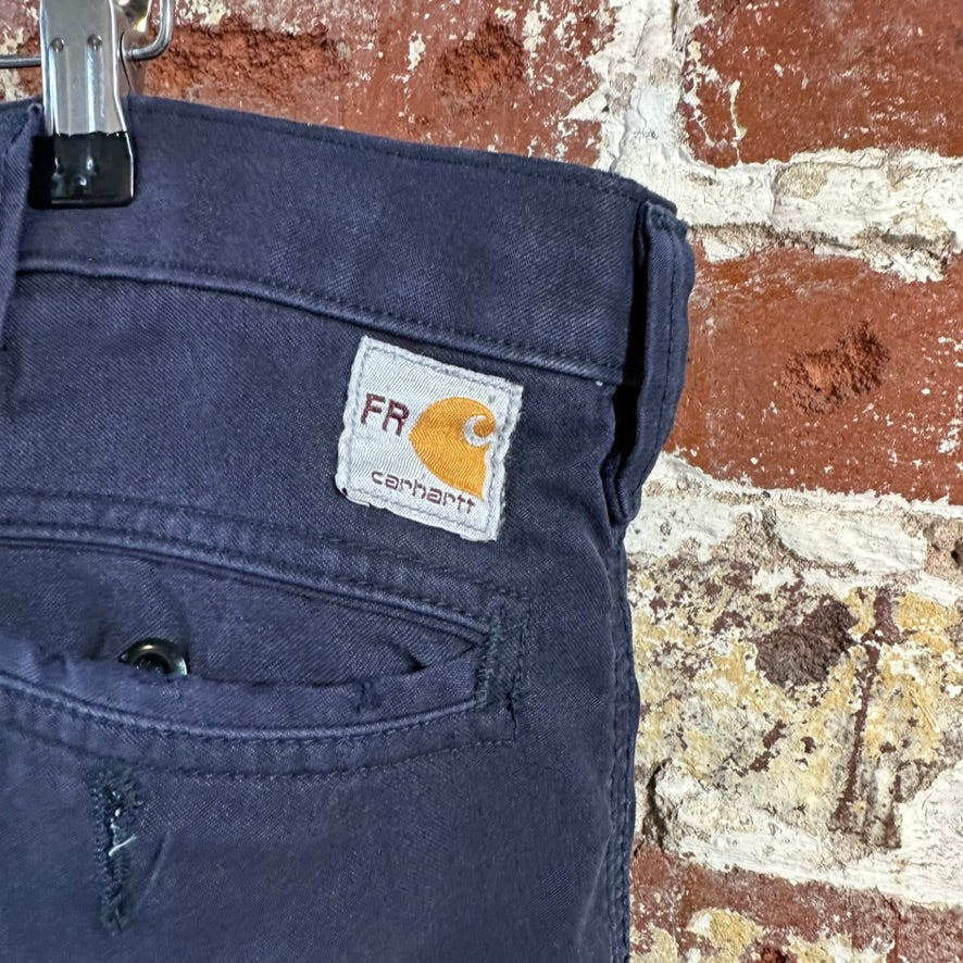 Carhartt FR Mens 42x34 Blue Cargo Pants