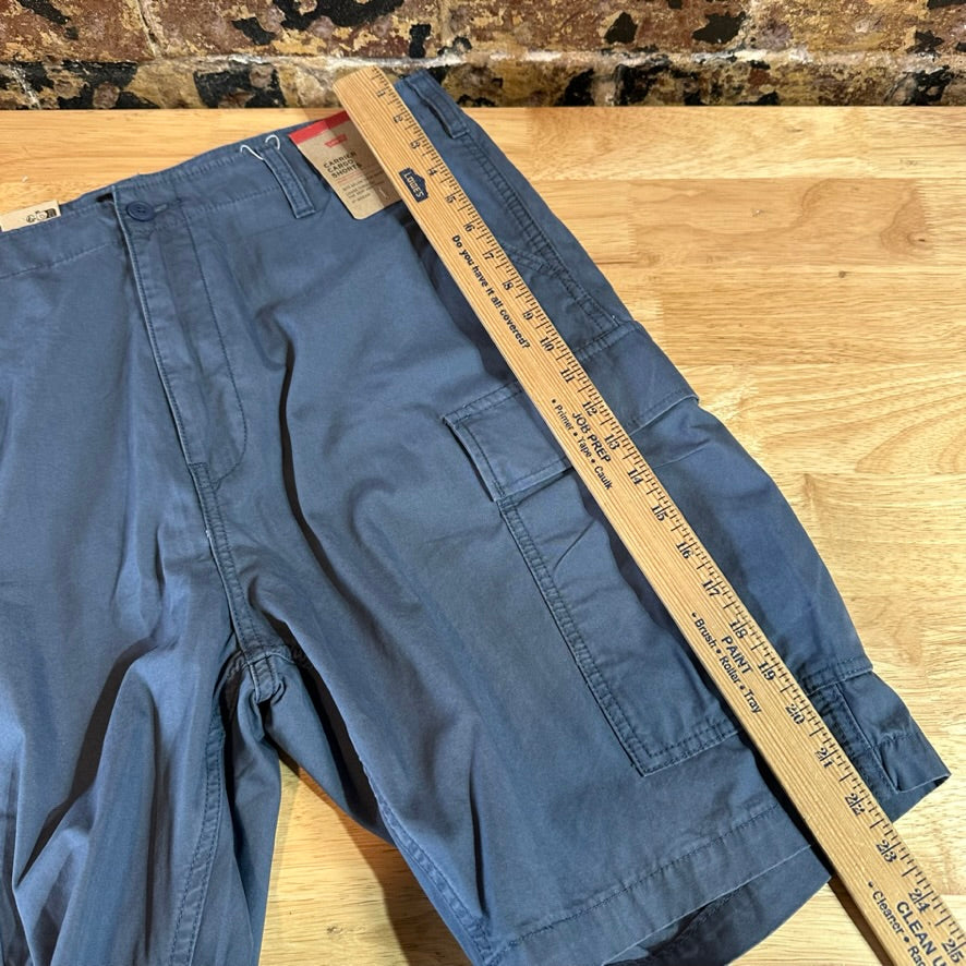 Levi's Shorts Mens 36 Cargo Blue Hiking Camping Levis NEW