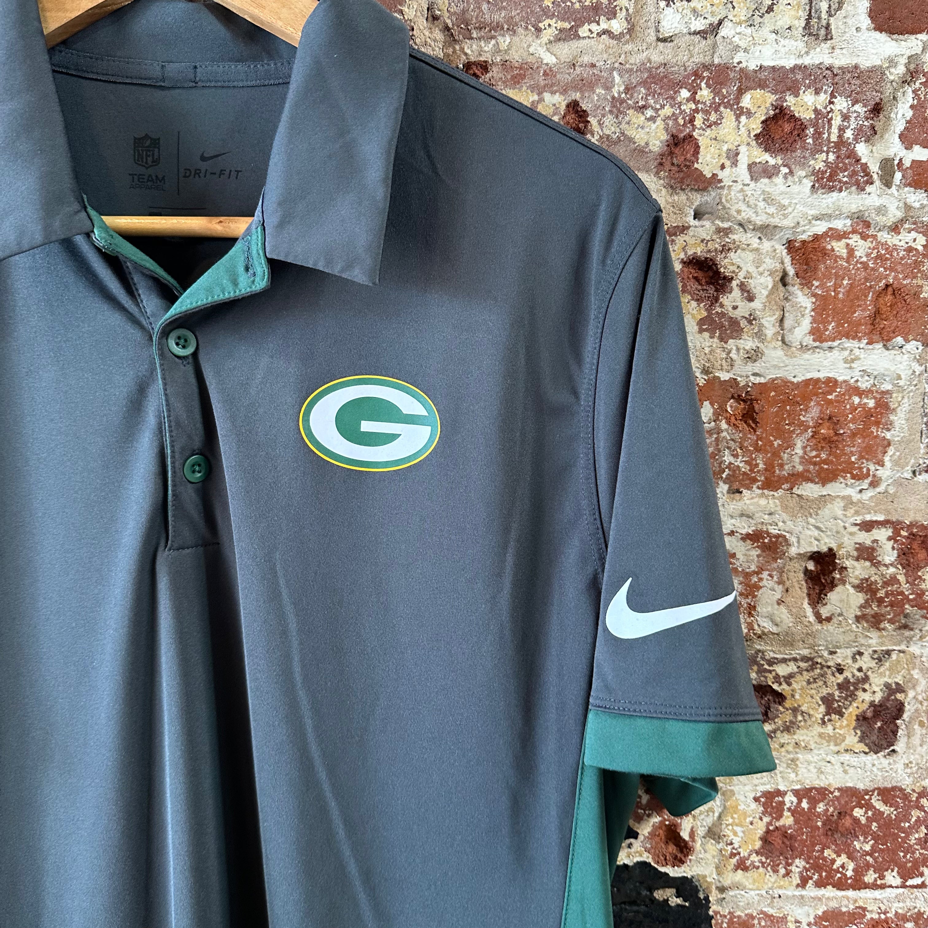 Nike Green Bay Mens Medium Polo