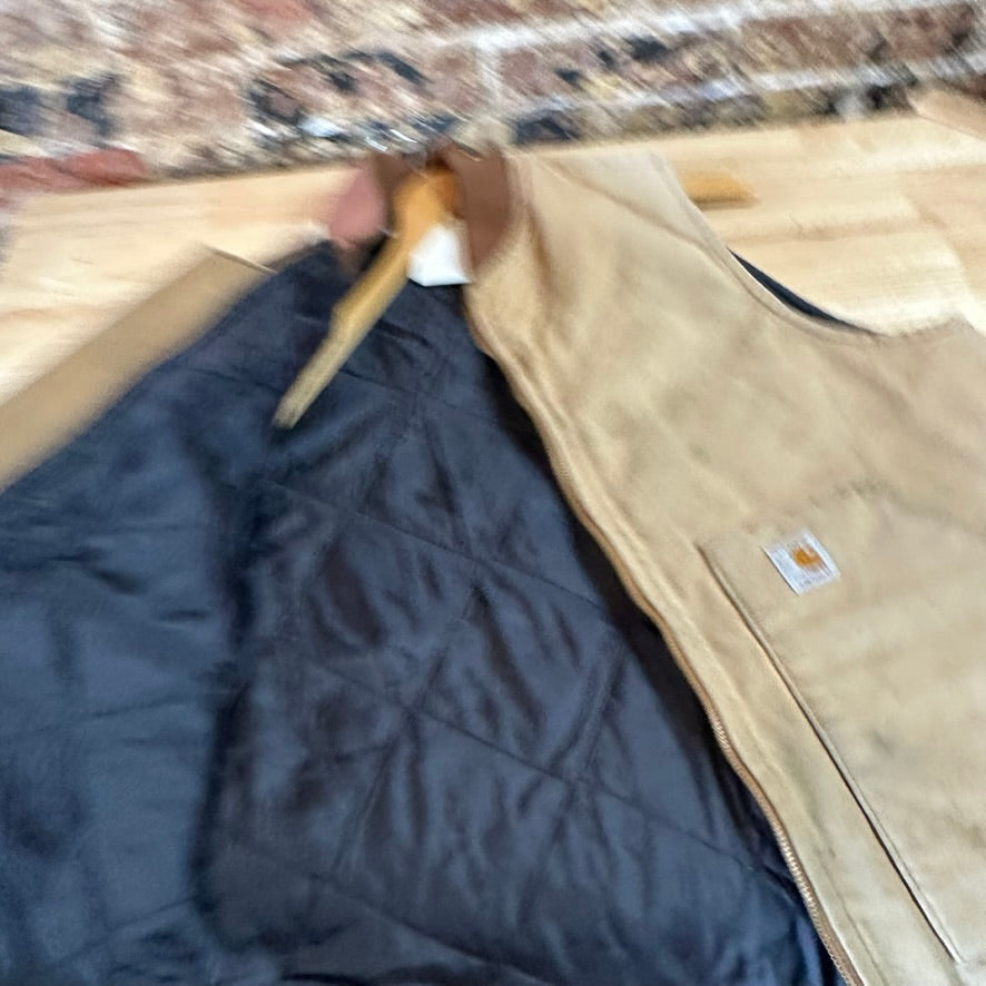 Carhartt Brown Vest Mens Large Tall