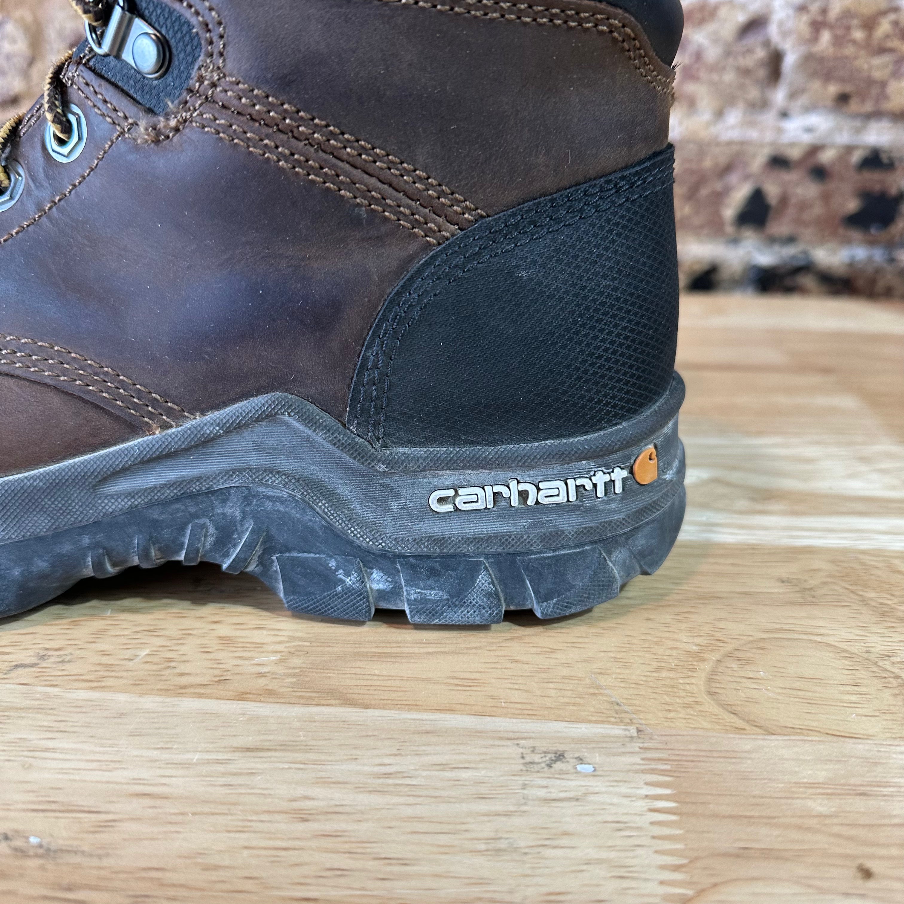 Carhartt Work Boots Women 9.5 Rugged Flex 6" Composite Toe Brown Leather CWF5355