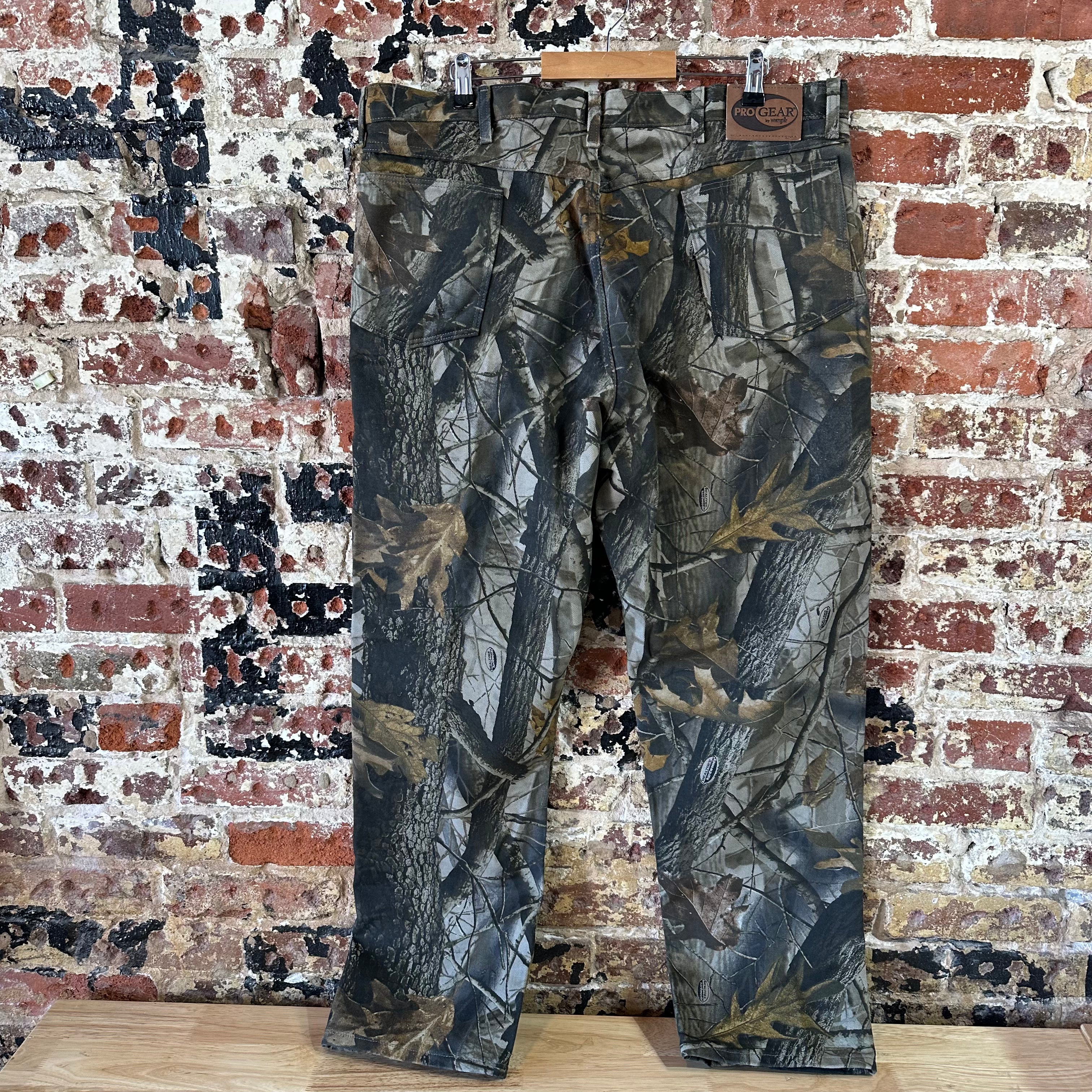 Wrangler Pro Gear Cargo Pants Mens 40x30 Brown Real Tree Camo Hunting Outdoors