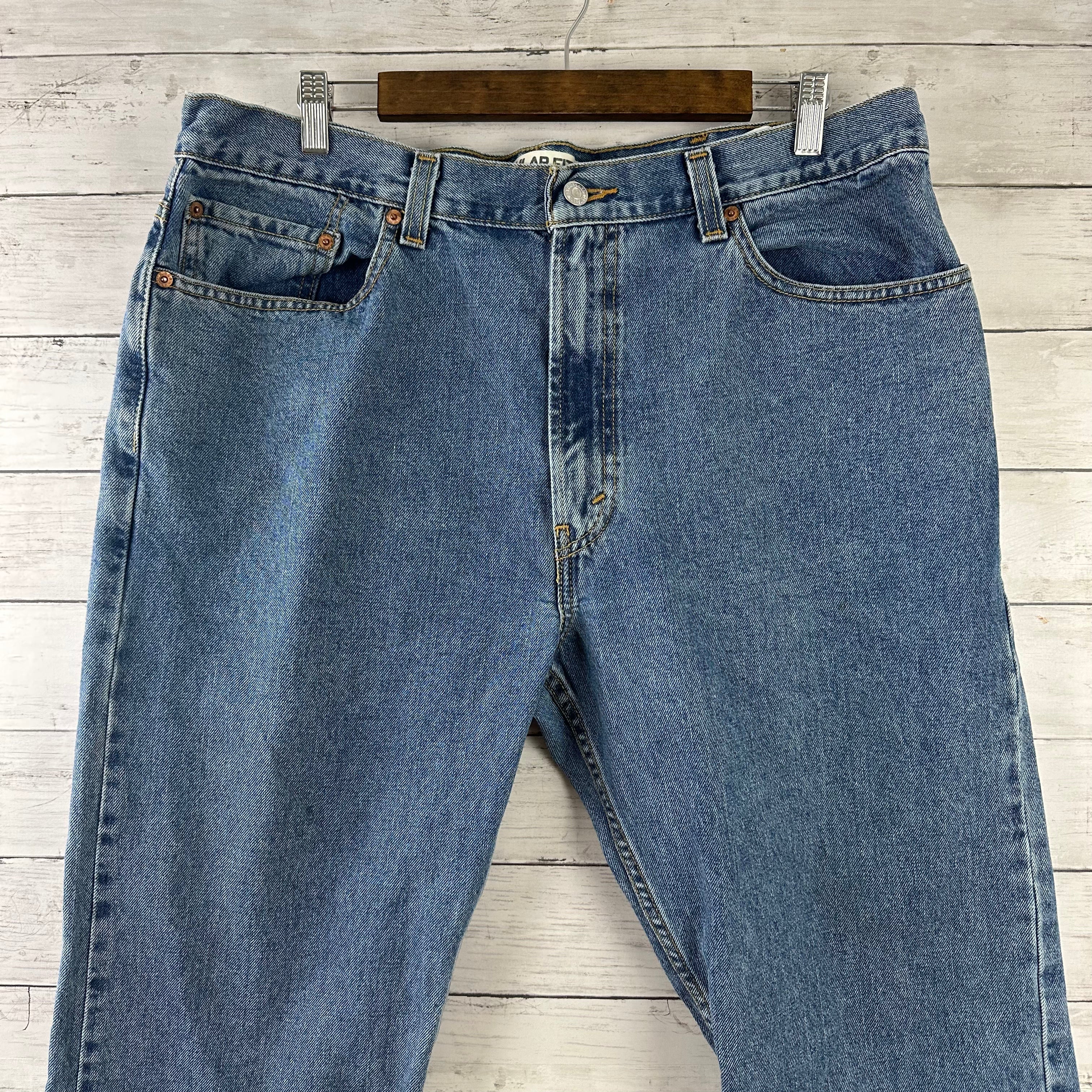 Levis 505 Jeans Mens 38x29 Regular Zip fly Blue denim Levi's