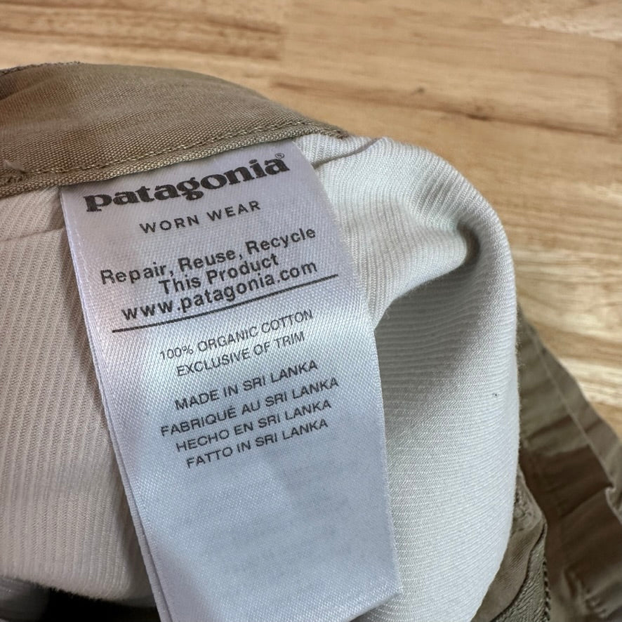 Patagonia Shorts Mens 32 Organic Cotton Lightweight 33x9" Flat front