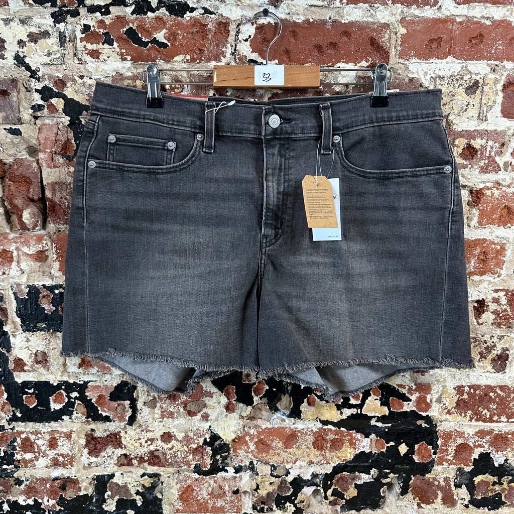 Levi's Black Denim Jean Shorts Womens 33 NEW