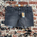 Levi's Black Denim Jean Shorts Womens 33 NEW