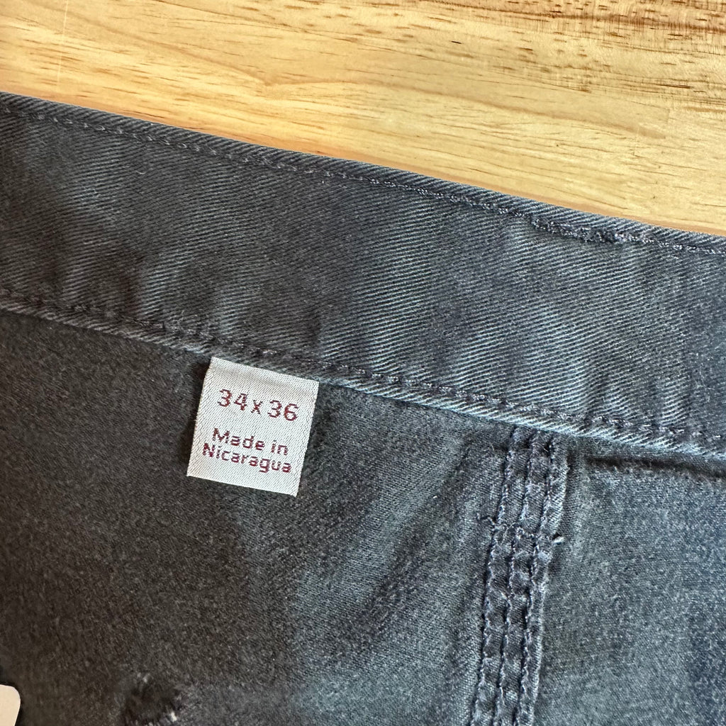 Carhartt Mens 34x36 Black Pants