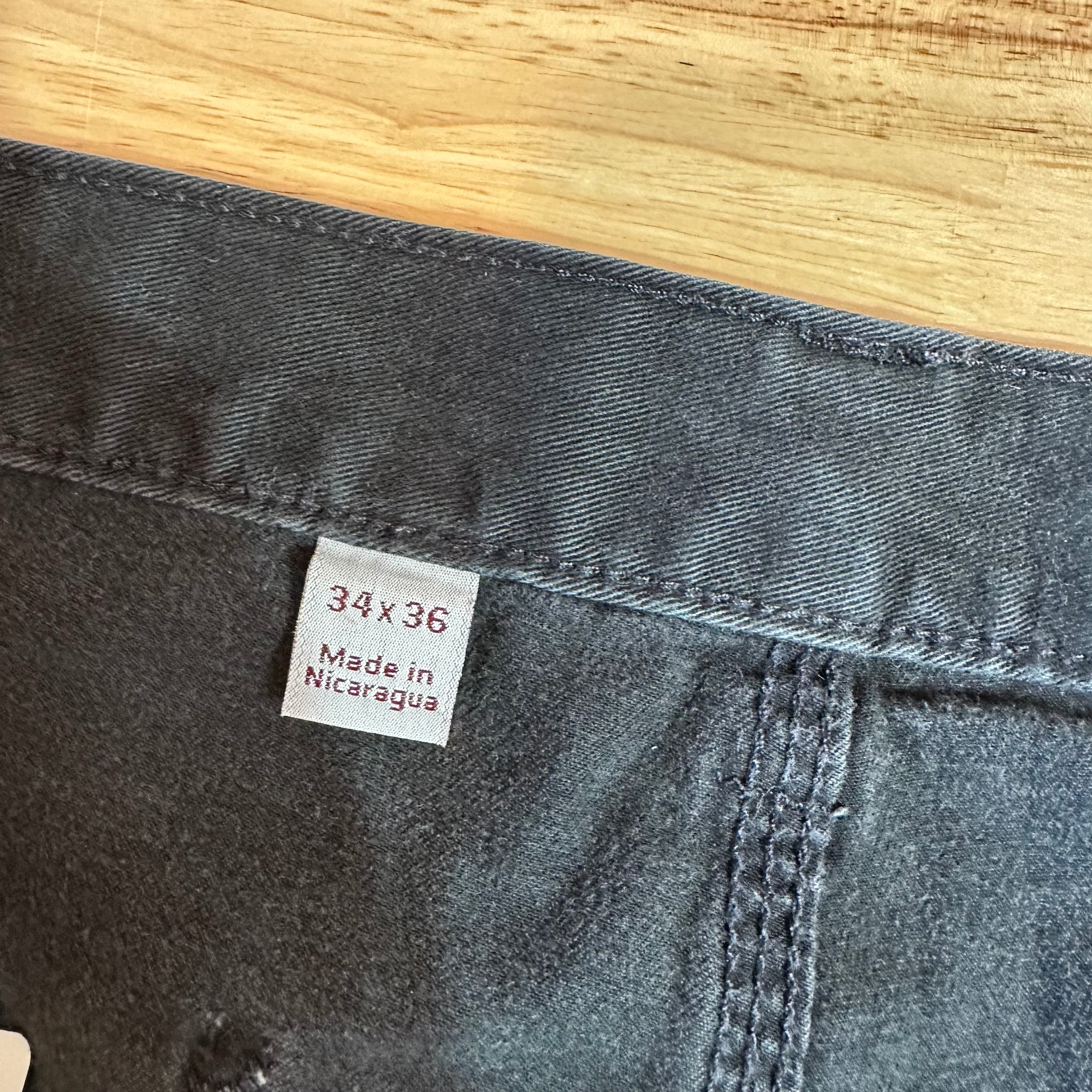 Carhartt Mens 34x36 Black Pants