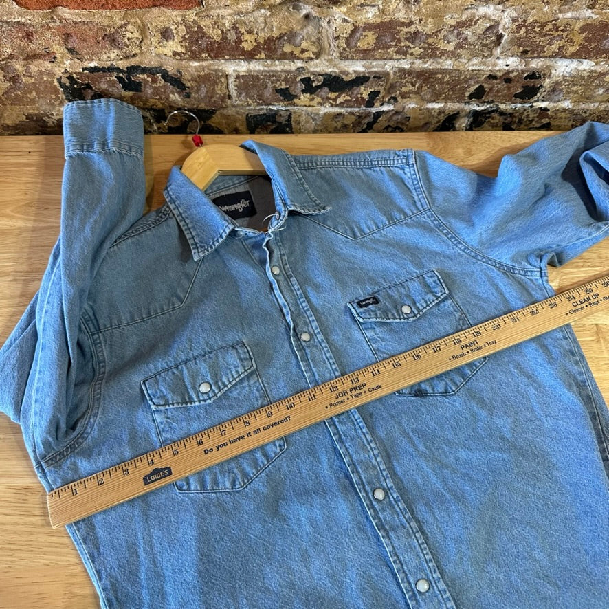 Wrangler Mens Large Button Up