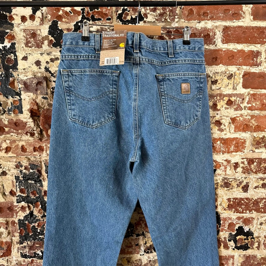 Carhartt B18 Blue Jeans Mens 35x34 NEW