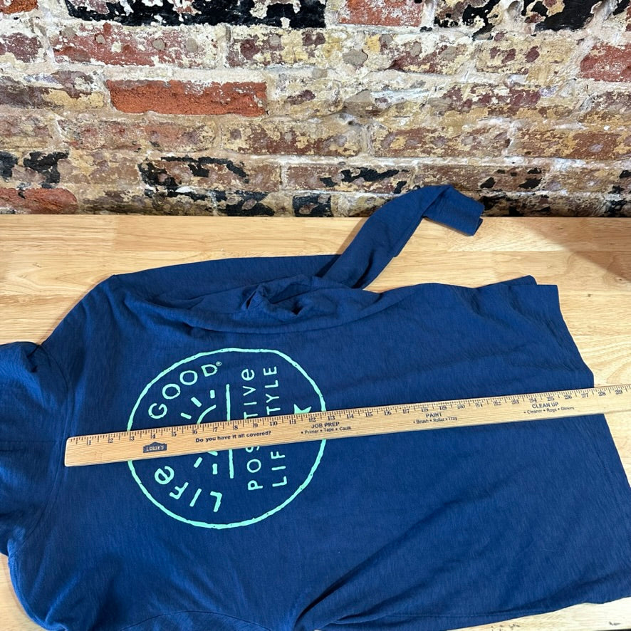 Life is Good Medium L/S Blue T-Shirt NEW