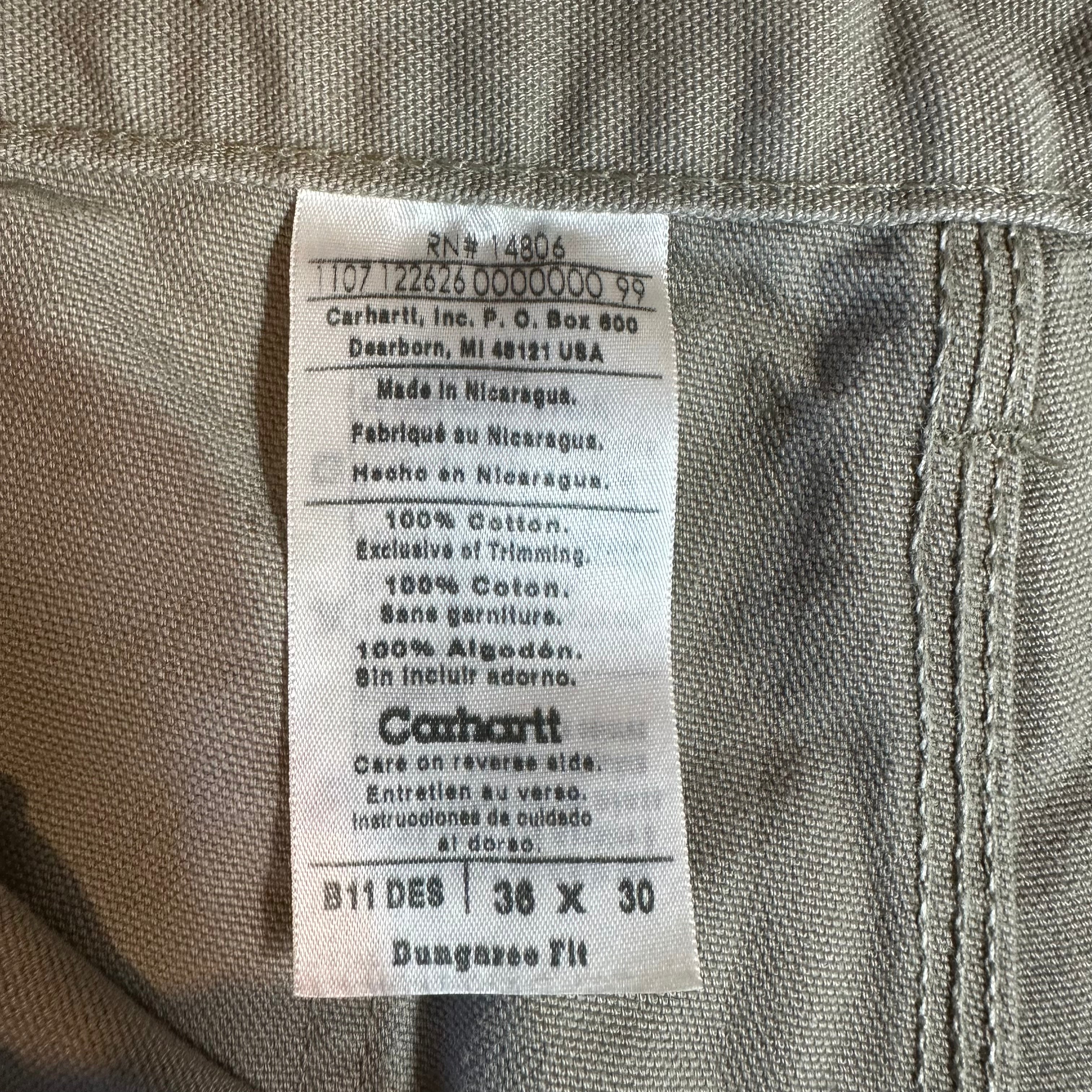 Carhartt B11 DES Mens 36x30 Pants