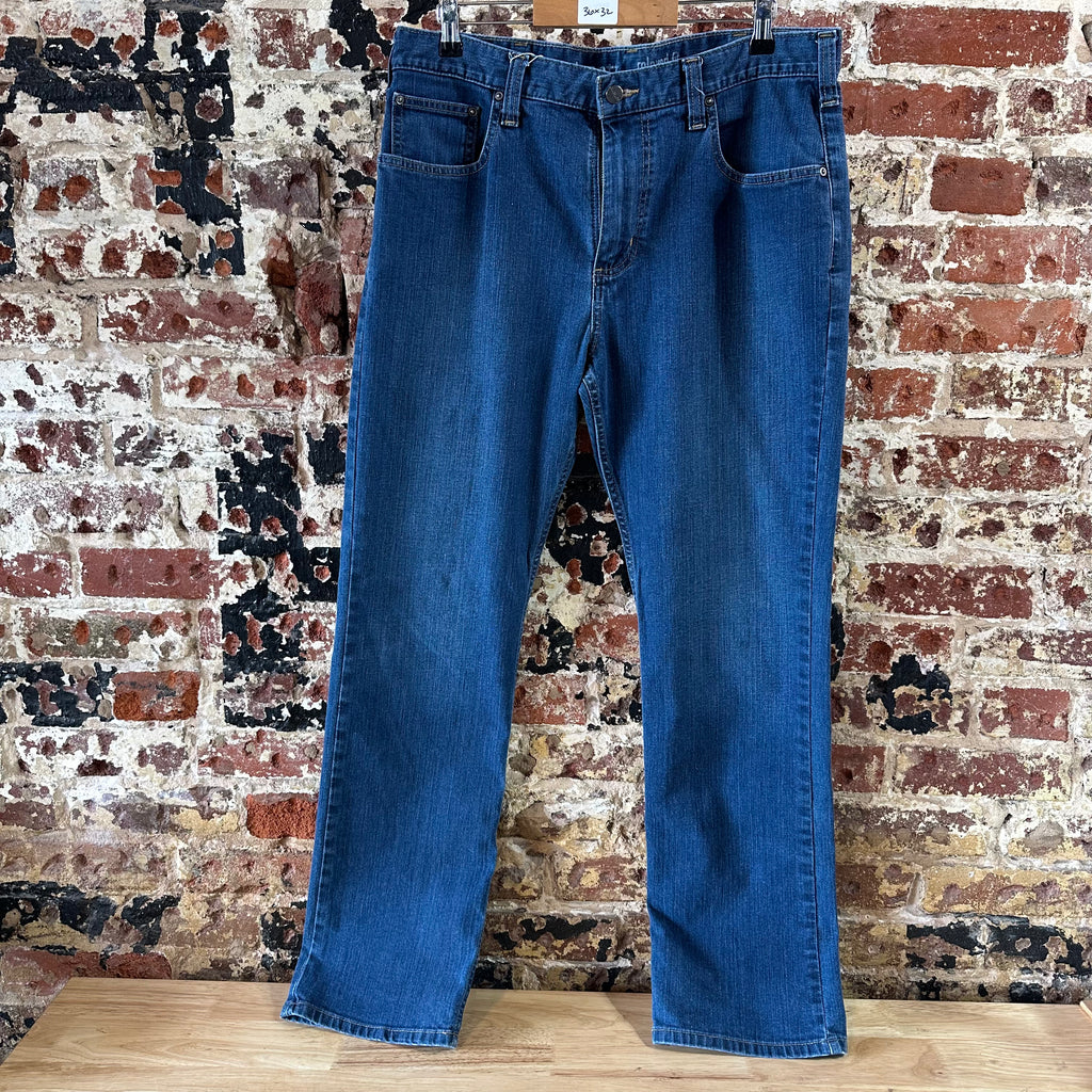 Carhartt Mens 36x32 Blue Jeans