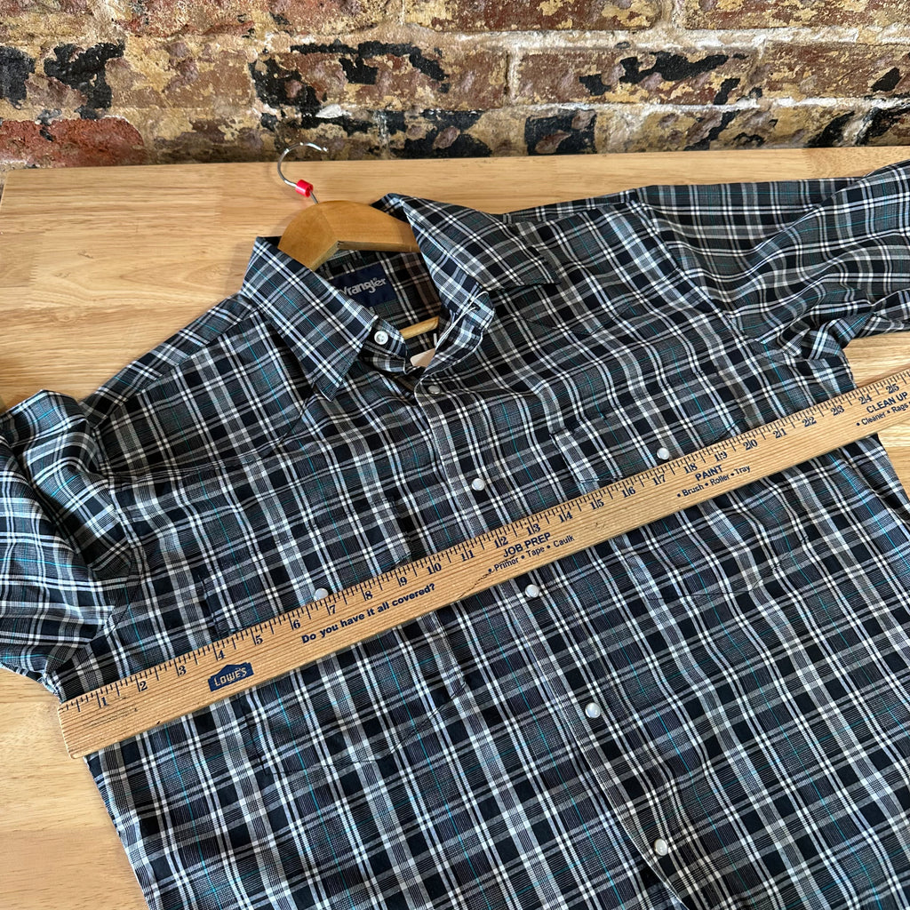 Wrangler Men's Large Plaid S/S Western Shirt