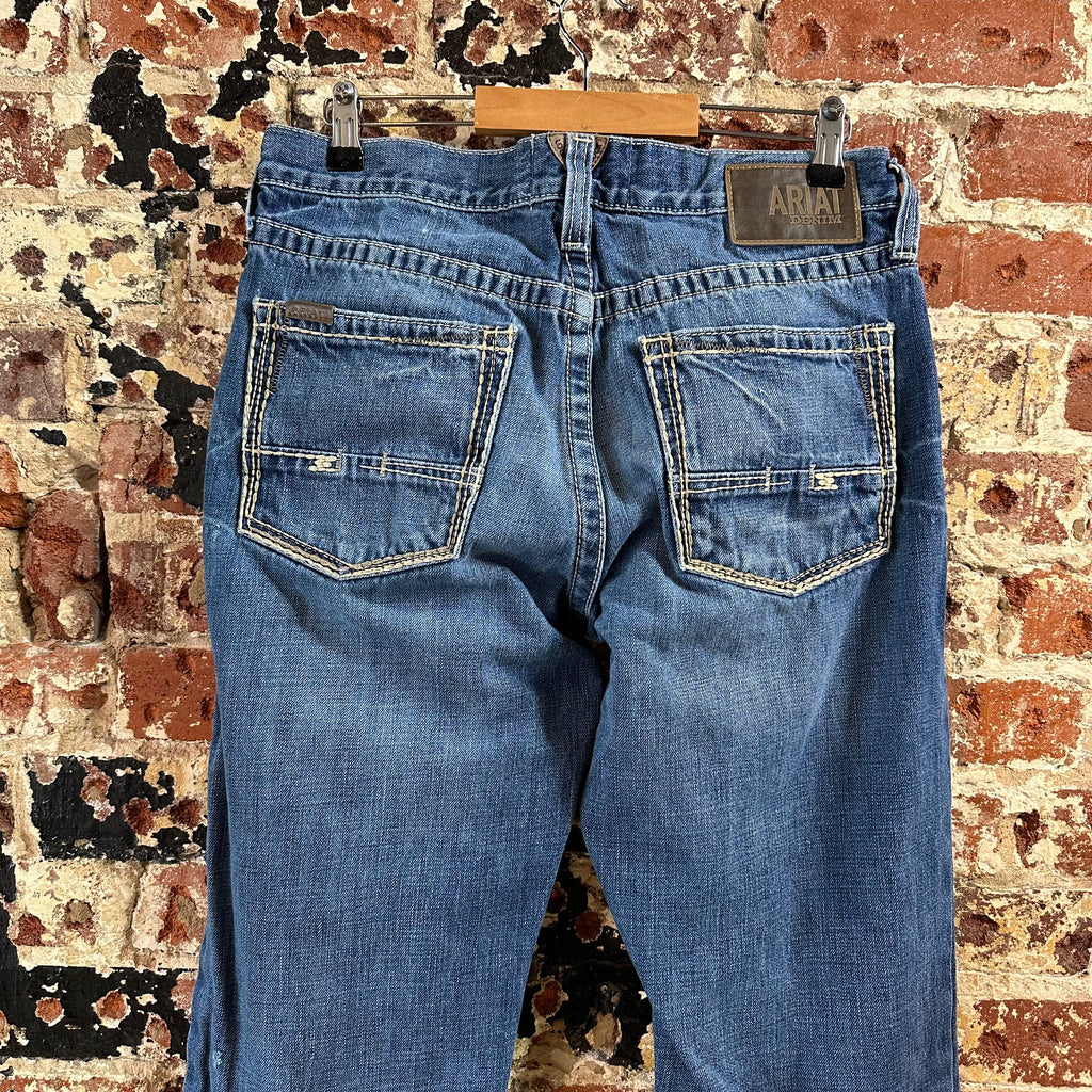 Ariat M4 Relaxed Boot Cut Blue Jeans Men's 32x34 Western Cowboy