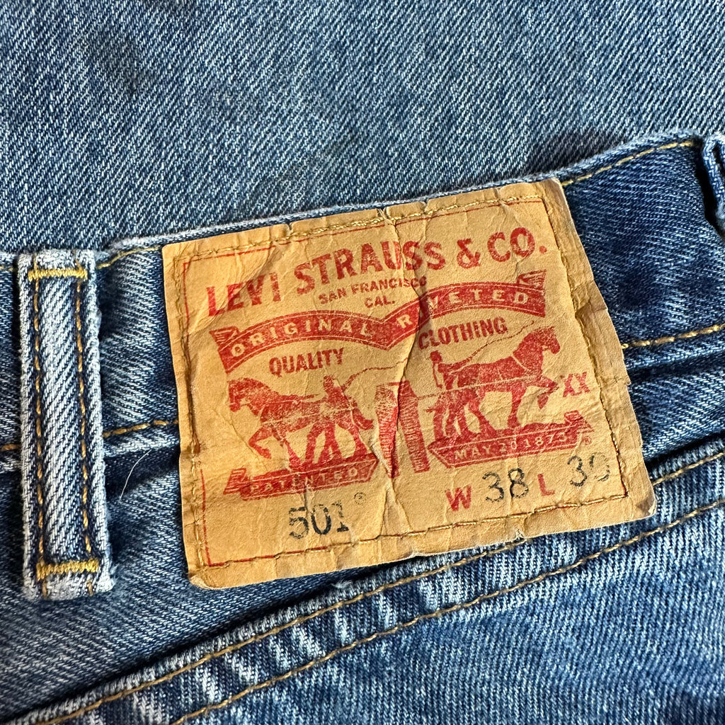 Levi's 501 Mens 38x30 Blue Jeans