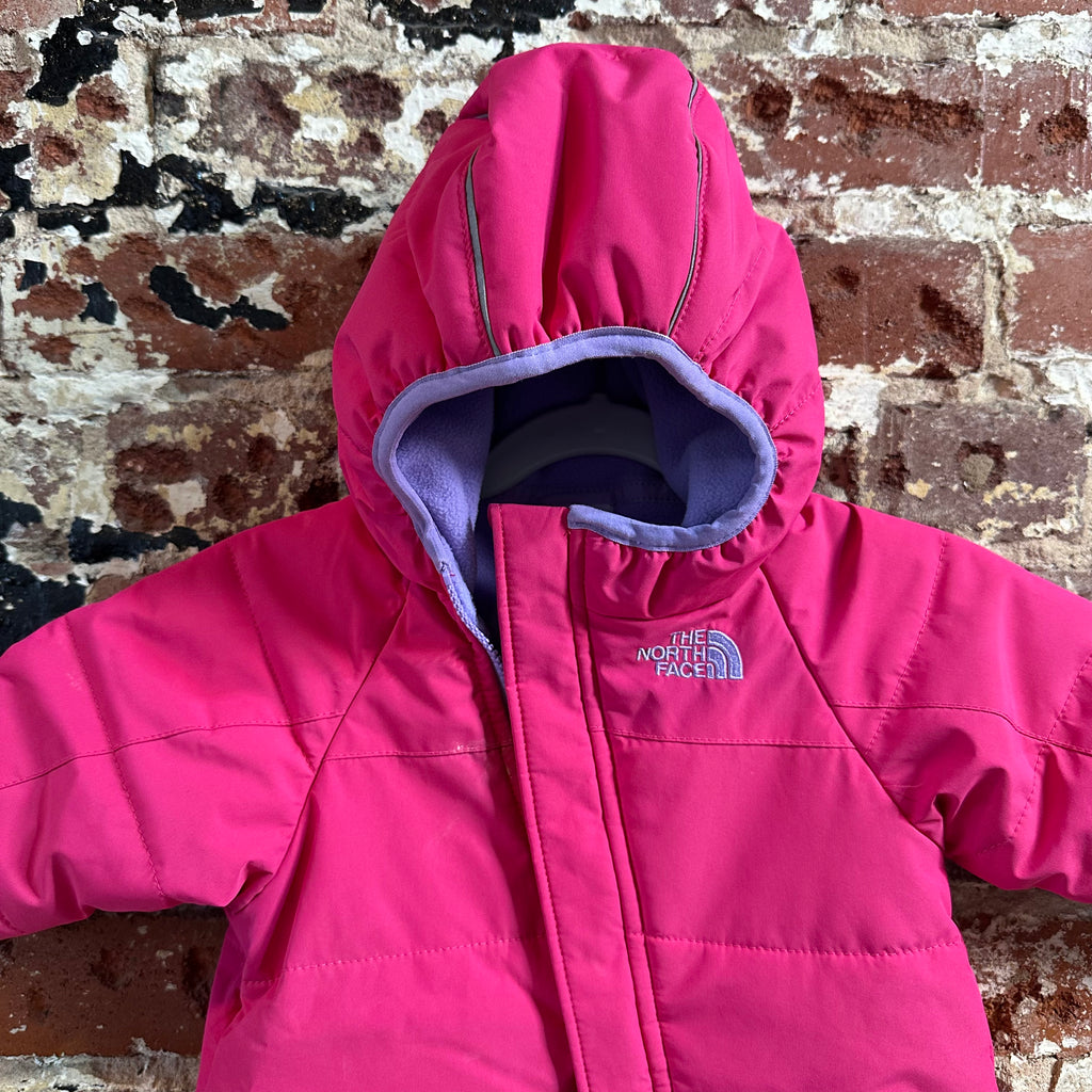 The North Face Baby Girl Pink Winter Snowsuit Overall Size 0-3M months