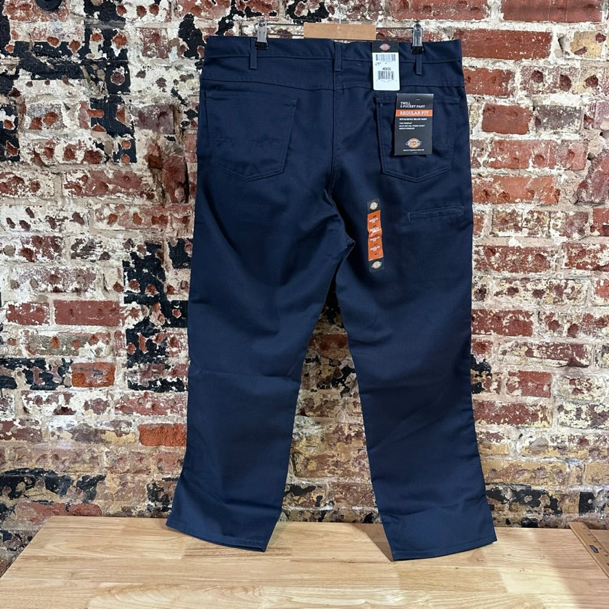 Dickies Men’s Pants 40x30 Blue Relaxed Straight Fit Workwear Utility NEW