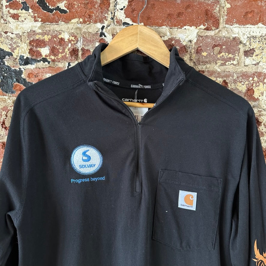 Carhartt Mens Medium Long Sleeve 1/4 Shirt