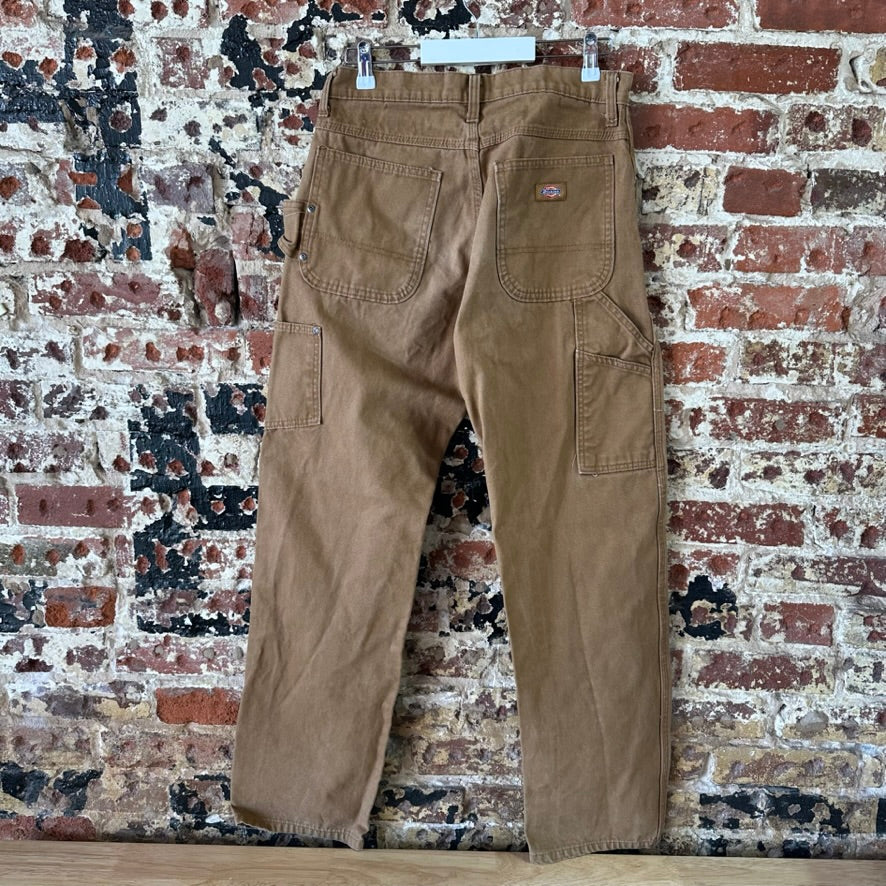 Dickies Mens 30x32 Duck Canvas Carpenter Brown Utility Pants Grunge Work