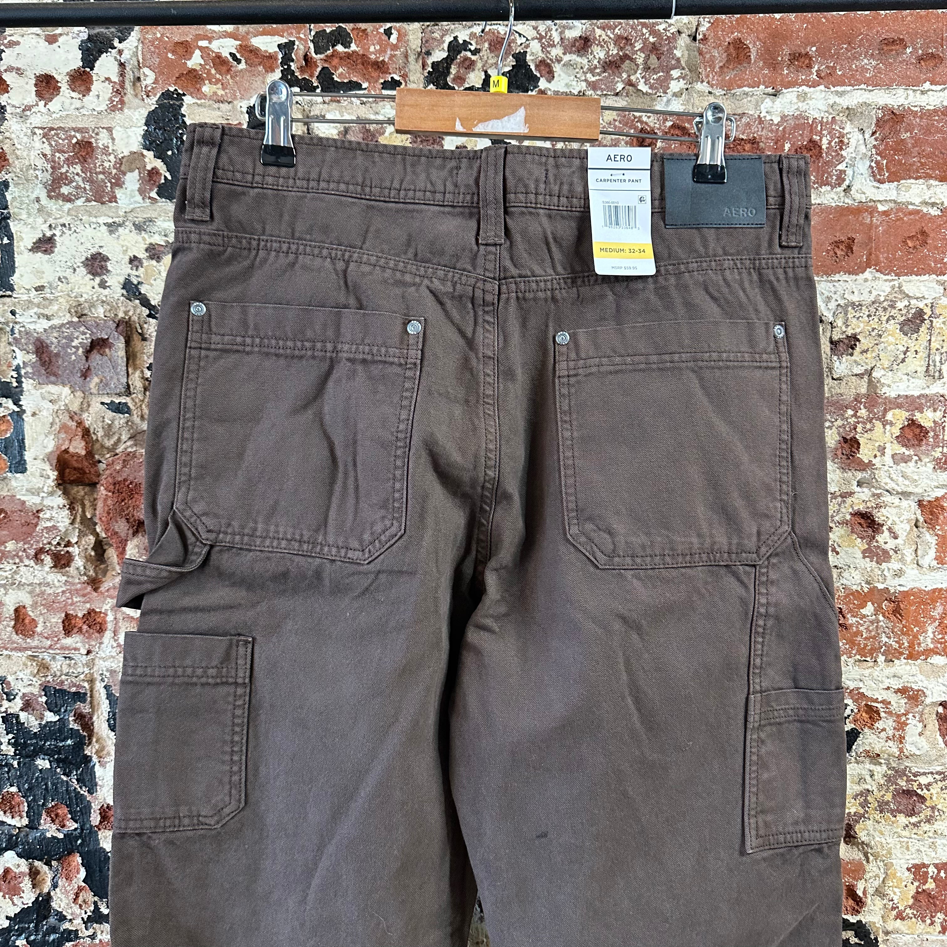 Aerostaple Mens Medium Brown Pants NEW