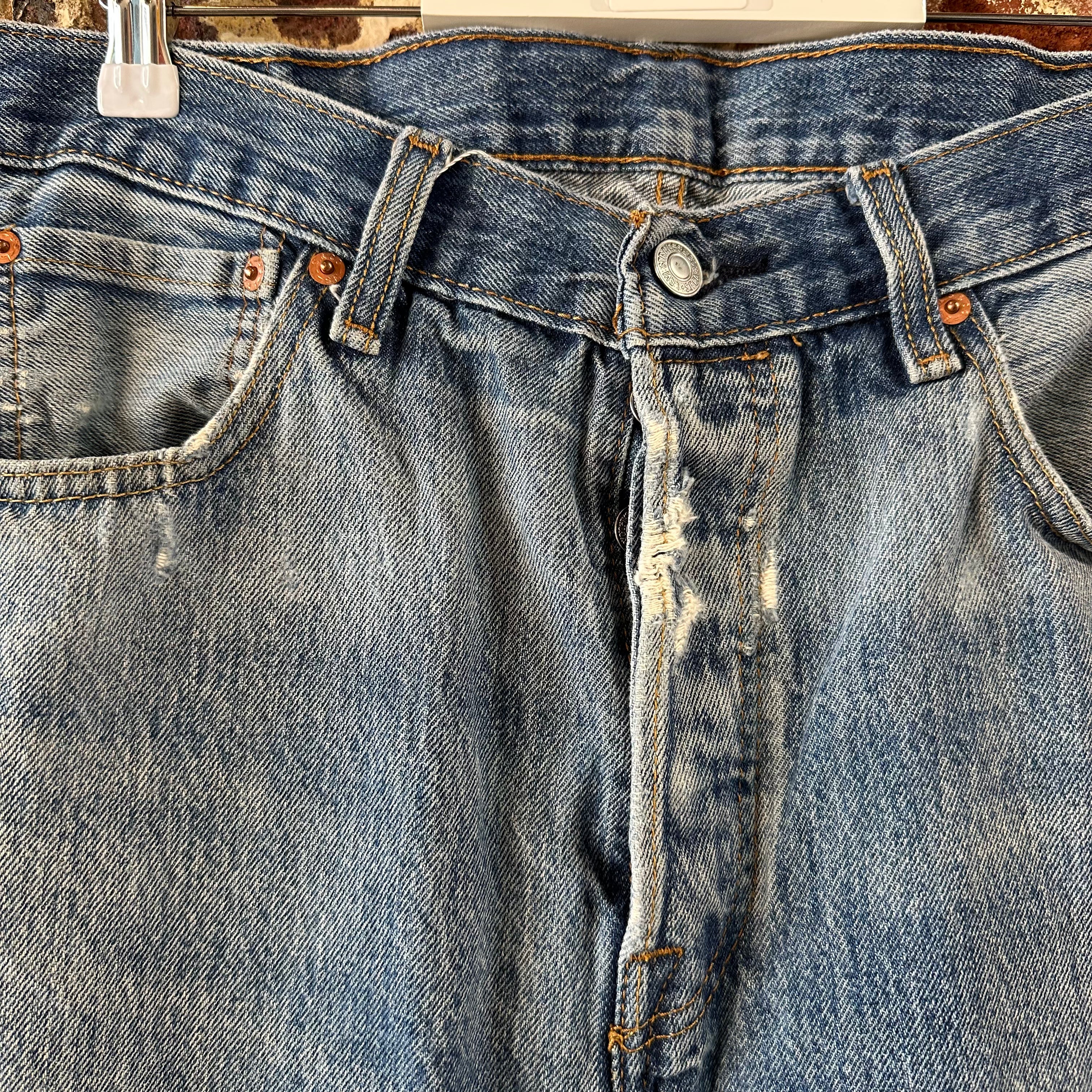 Levis 501 Mens 34x30 Blue Jeans
