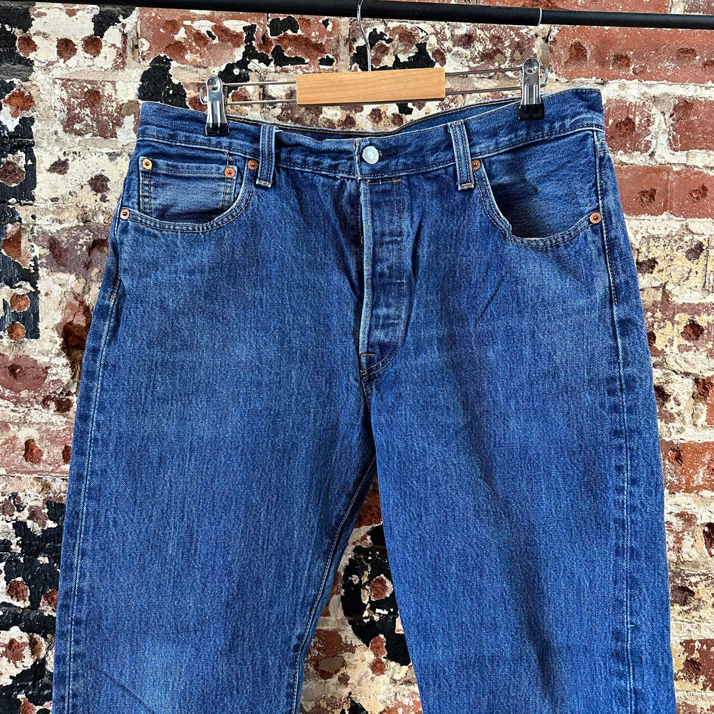 Levis 501 Mens 36x29 Blue Jeans