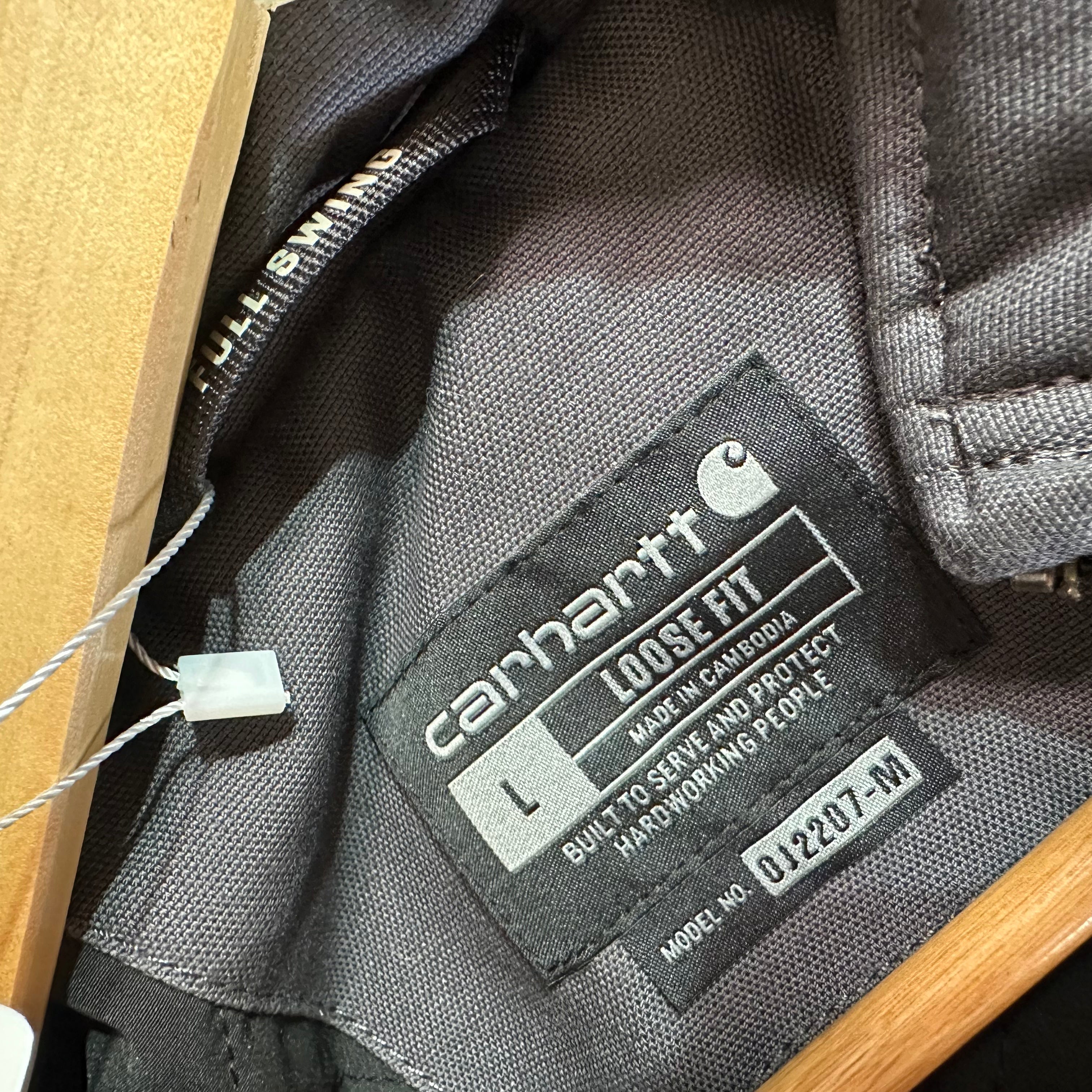 Carhartt Mens Large Gray Full Swing Jacket