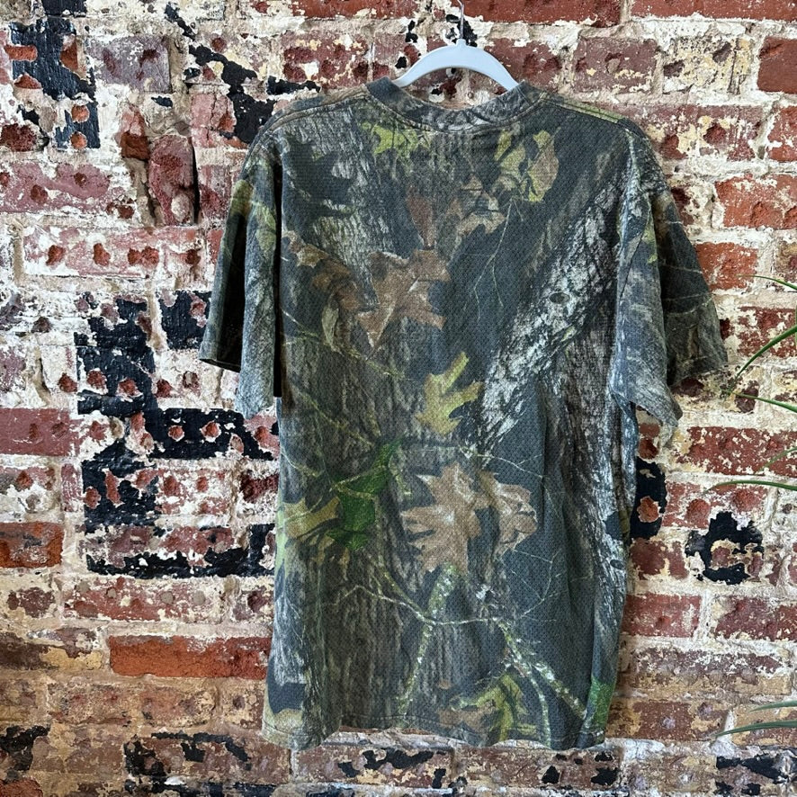 Vintage Mossy Oak Camo Mens XL T-Shirt Short sleeve pocket tee