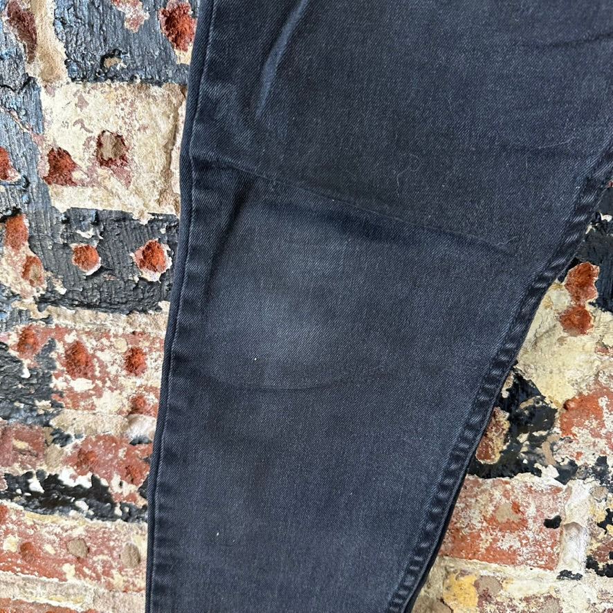 Levis 512 Slim Tapered Jeans Mens 31x30 Black (measures 34x28.5)
