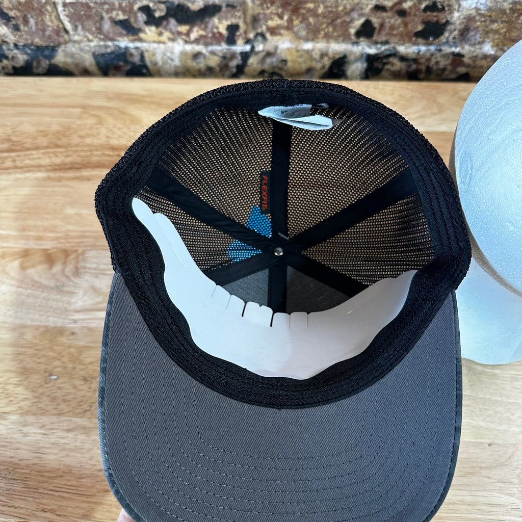 Columbia PFG Hat S/S Black Gray Camo Mesh back Logo NWT