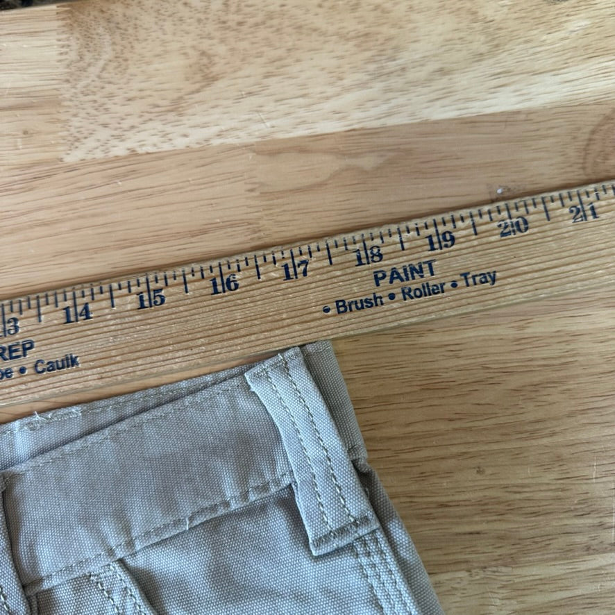 Carhartt Tan Pants Mens 34x32 canvas work utility Rugged Flex