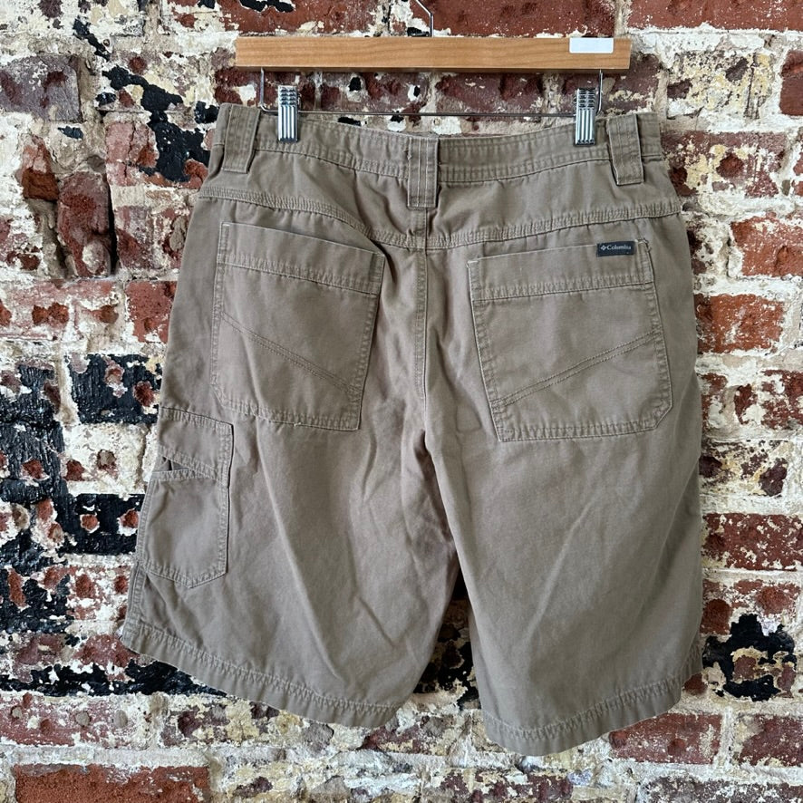Columbia Shorts Mens 34 Fishing Tan Outdoor Hiking