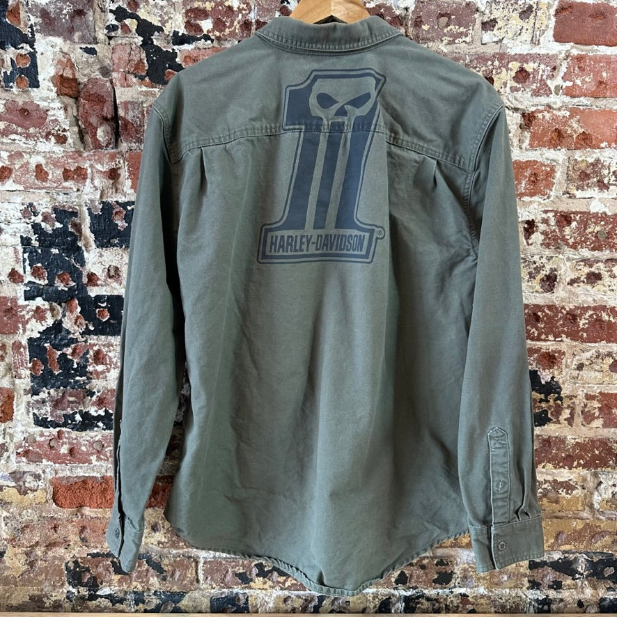 Harley Mens XL L/S Button Up