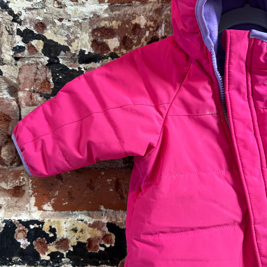 The North Face Baby Girl Pink Winter Snowsuit Overall Size 0-3M months