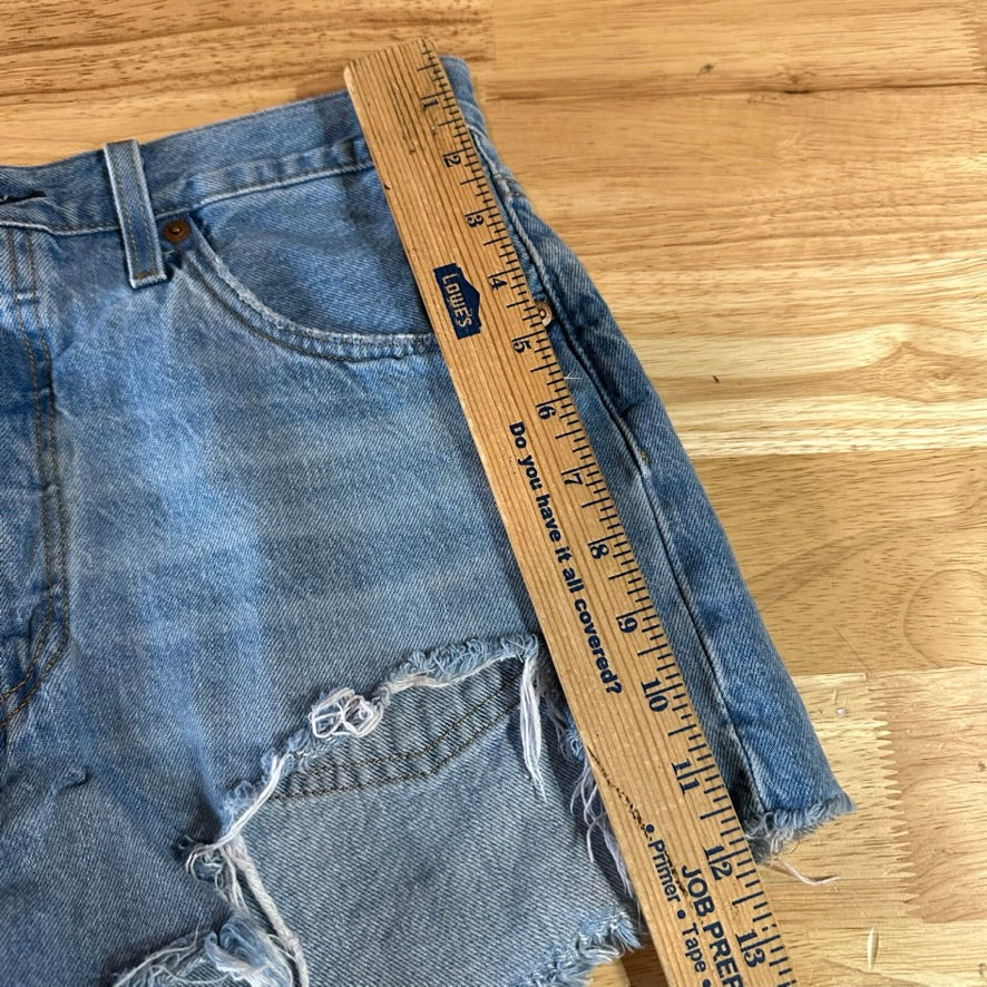 Levi's Cut Off Denim Jean Shorts Womens 29 Distressed