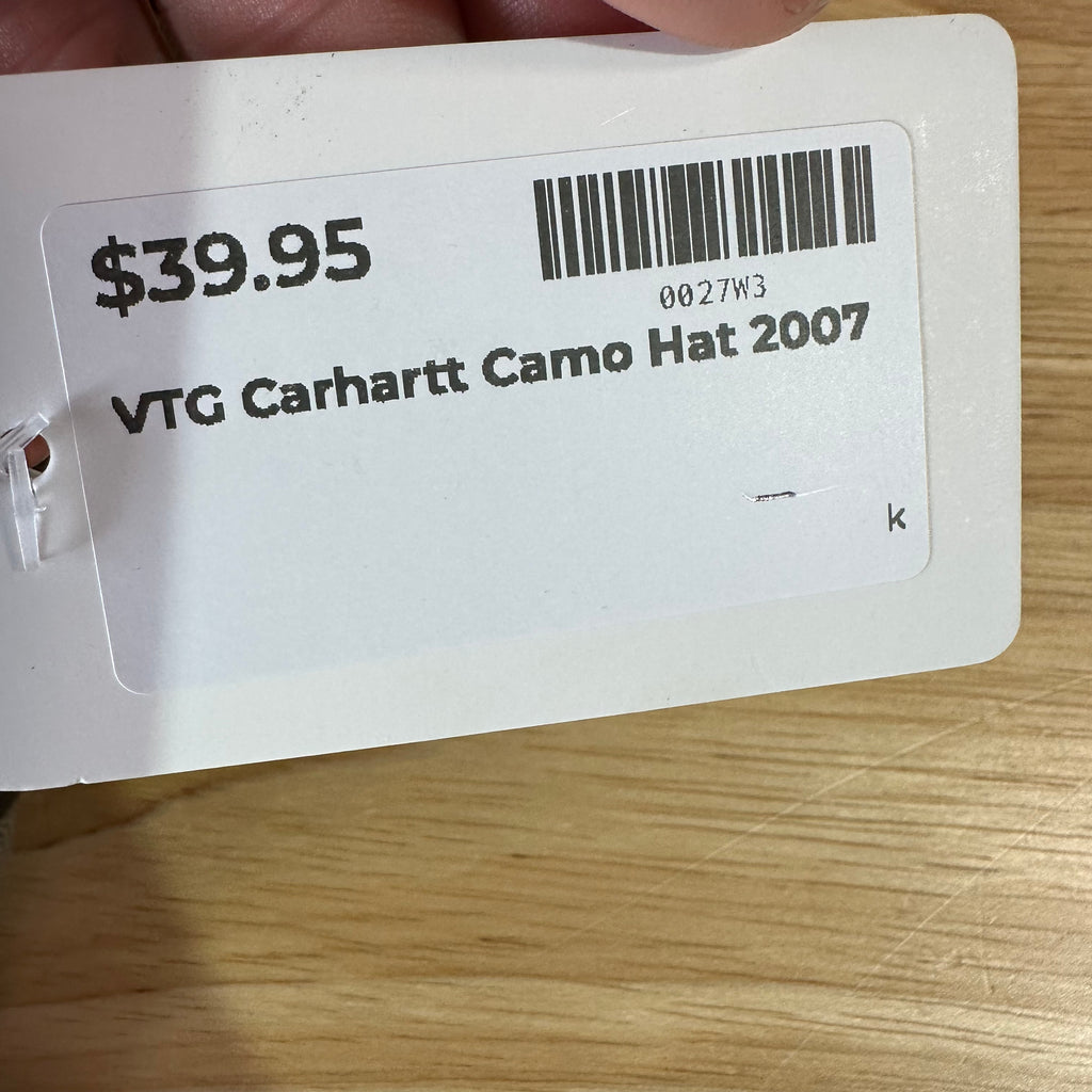 VIntage Carhartt Youth Camo Hat