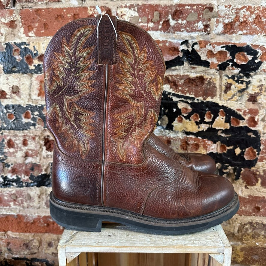 Justin Mens 10.5 Brown Boots