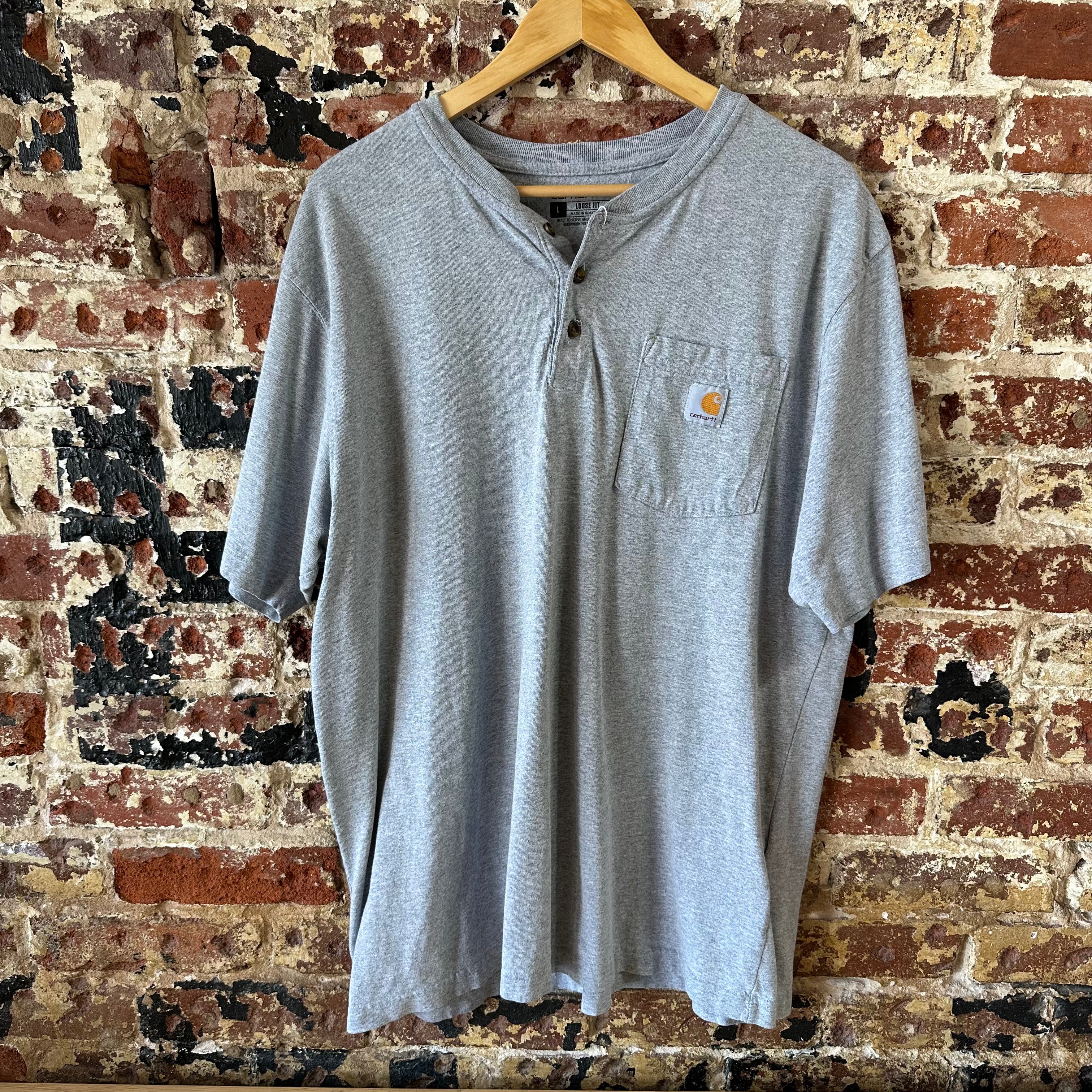 Carhartt Mens Large Henley S/S T-Shirt
